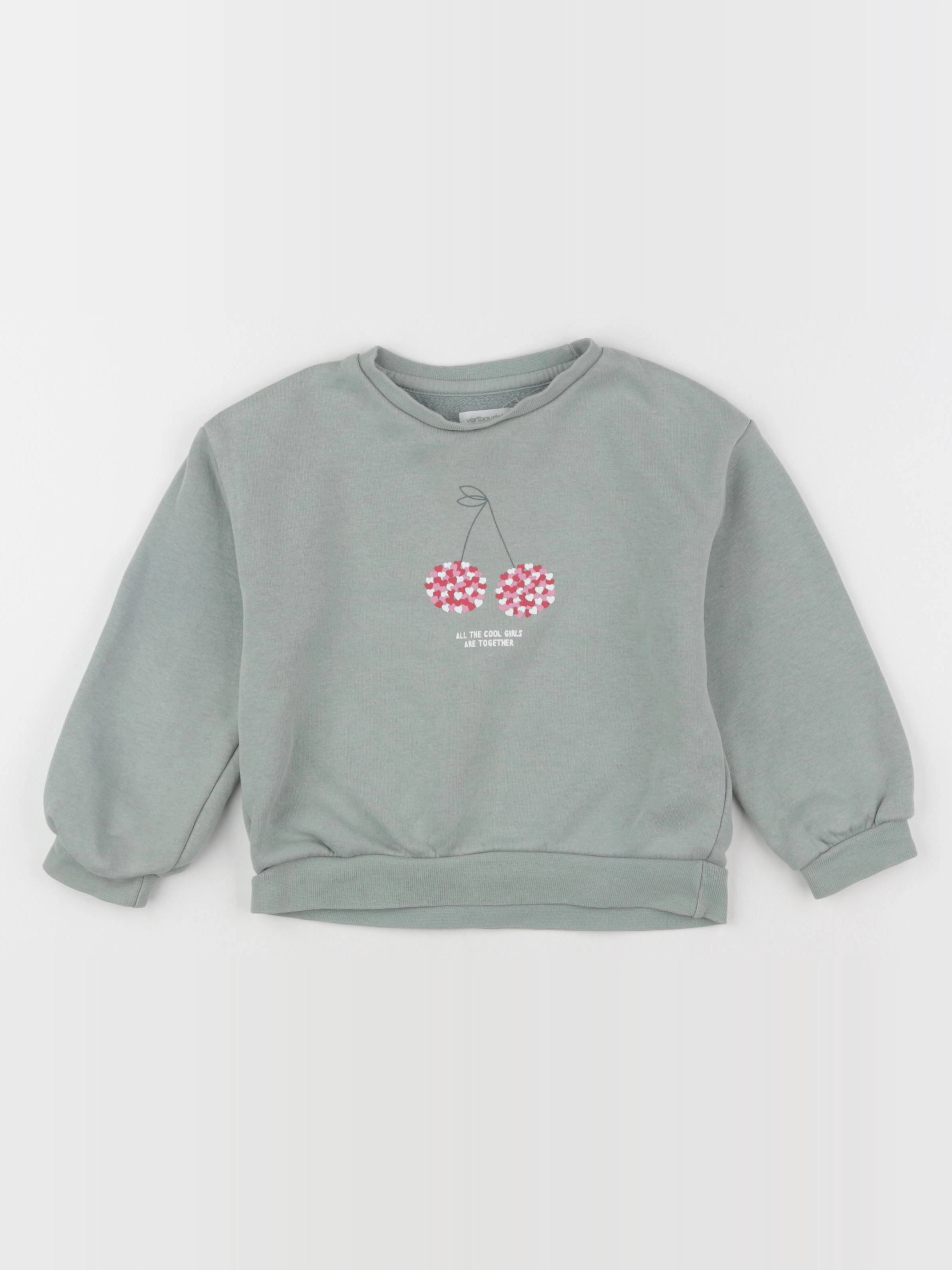 Vertbaudet - sweat vert - 4 ans