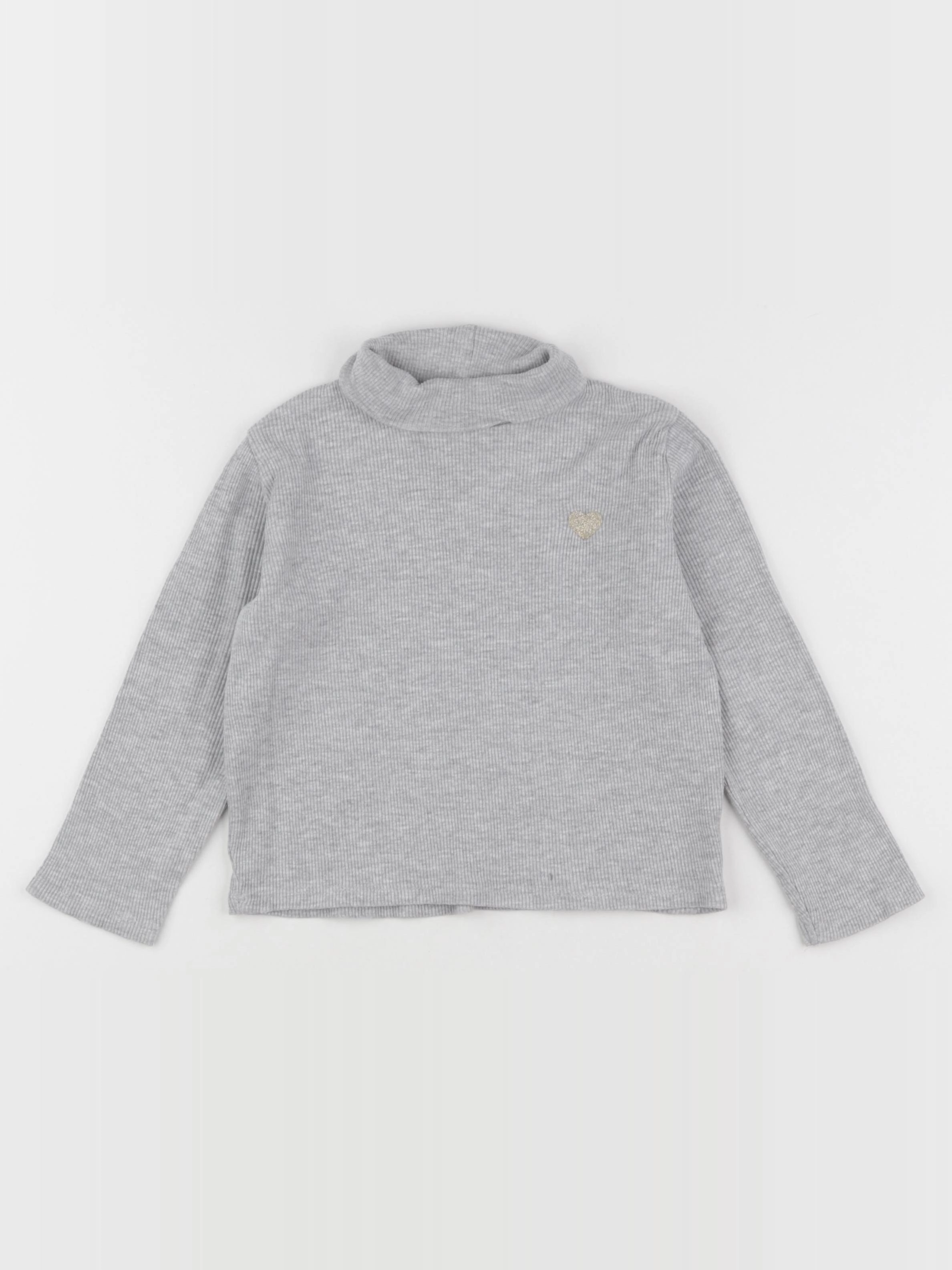 Vertbaudet - sous-pull gris - 4 ans
