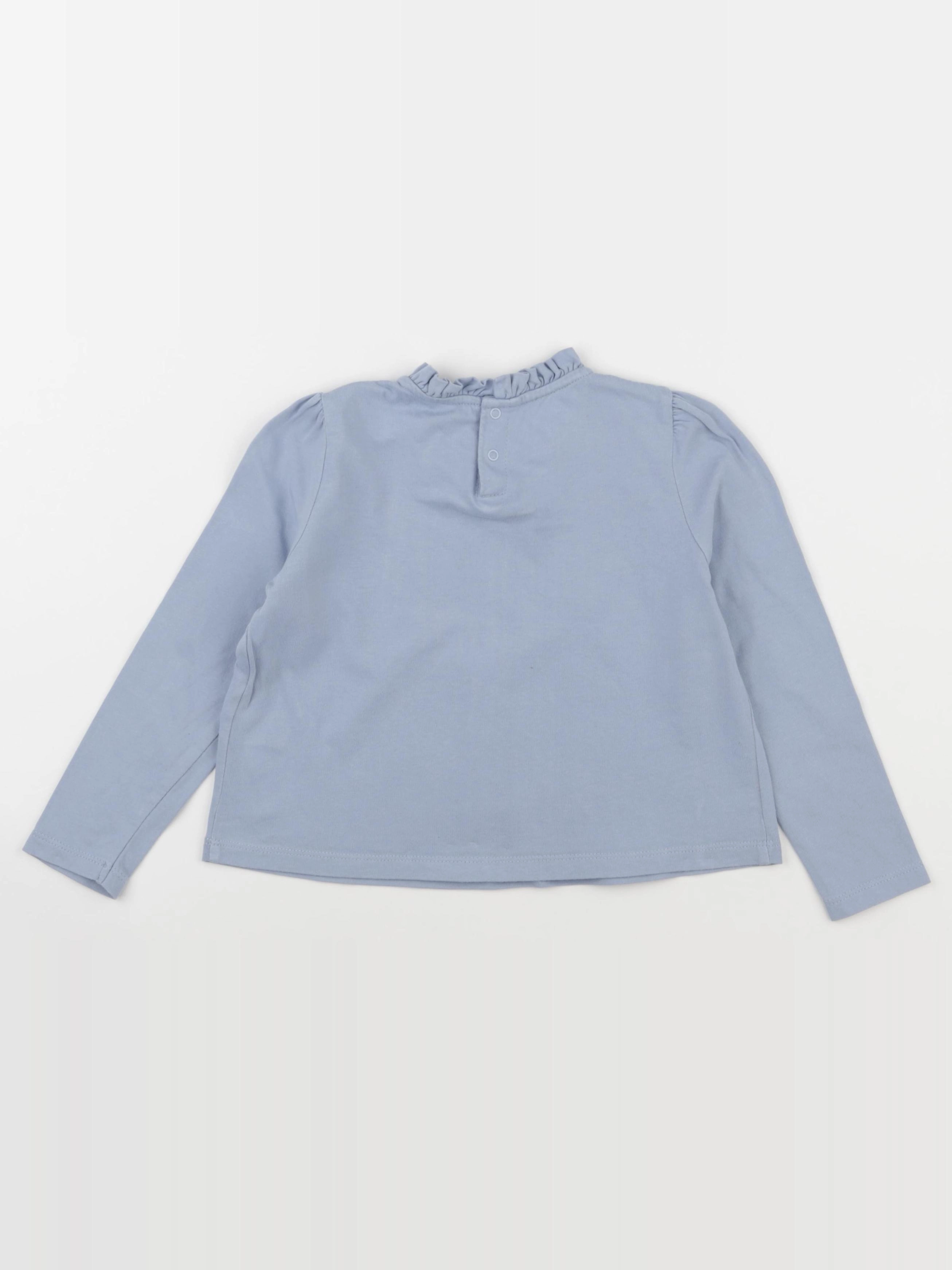 Cyrillus - tee-shirt bleu - 4 ans