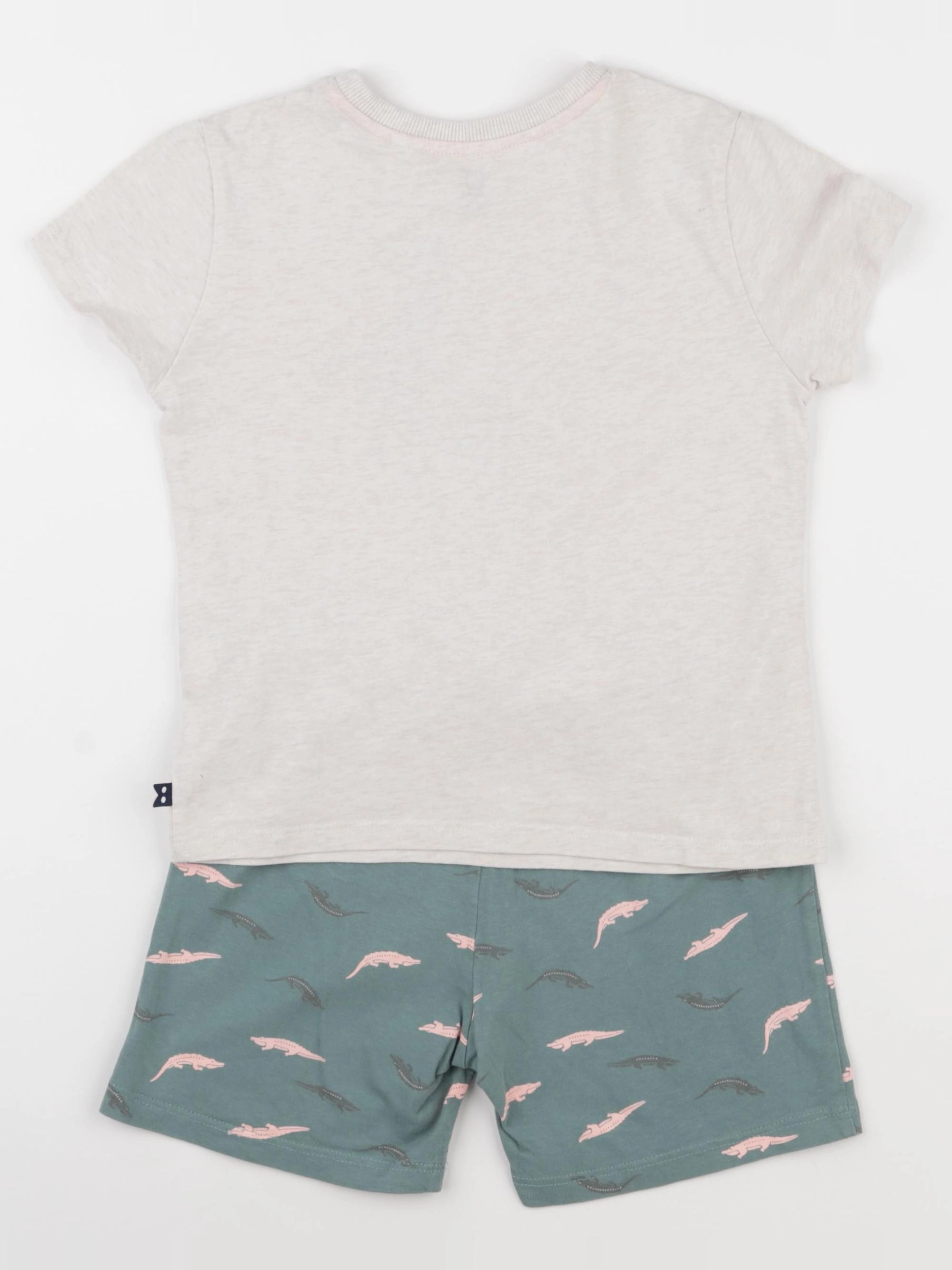 Okaidi - pyjama coton beige, vert - 5 ans