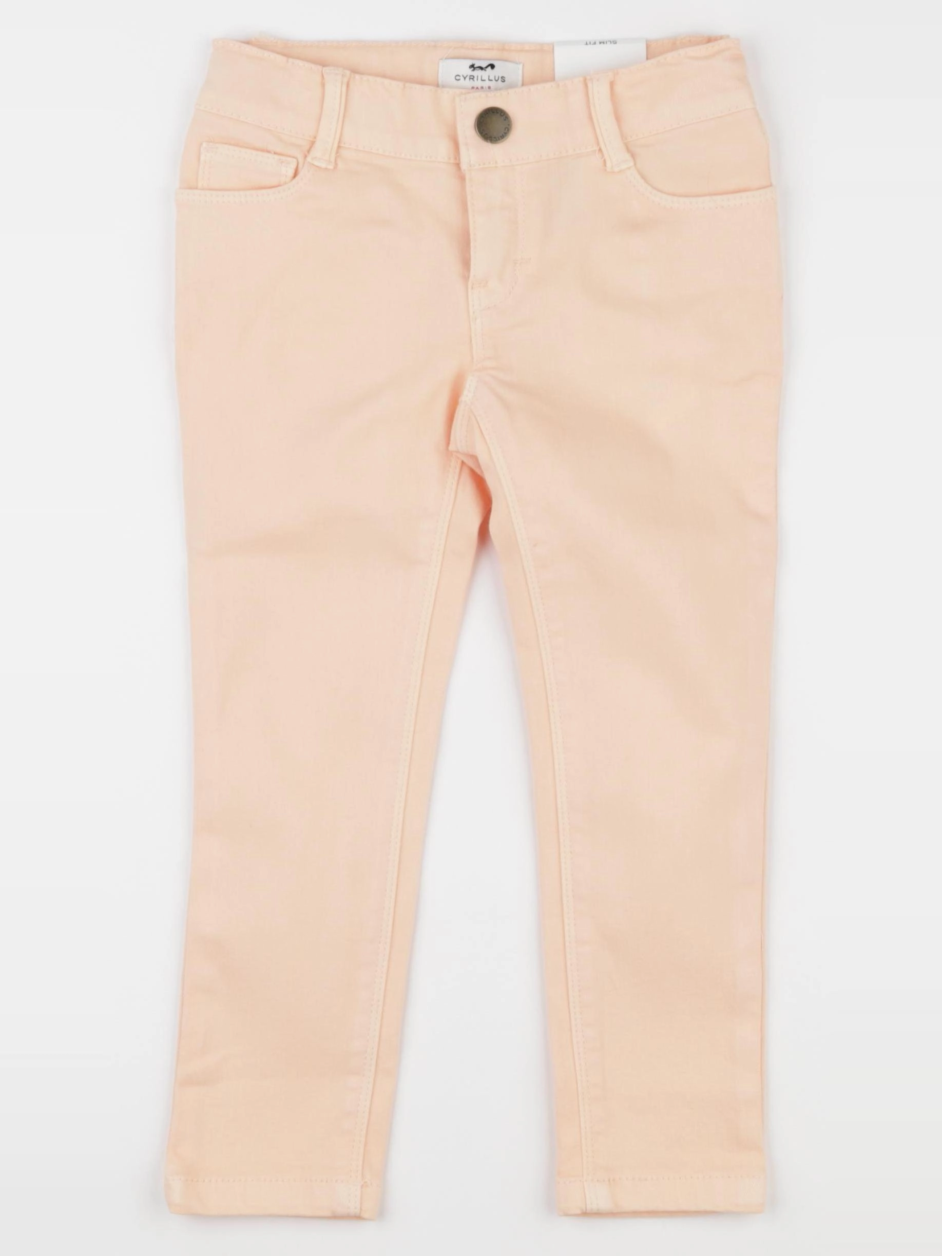 Cyrillus - pantalon orange, rose - 4 ans