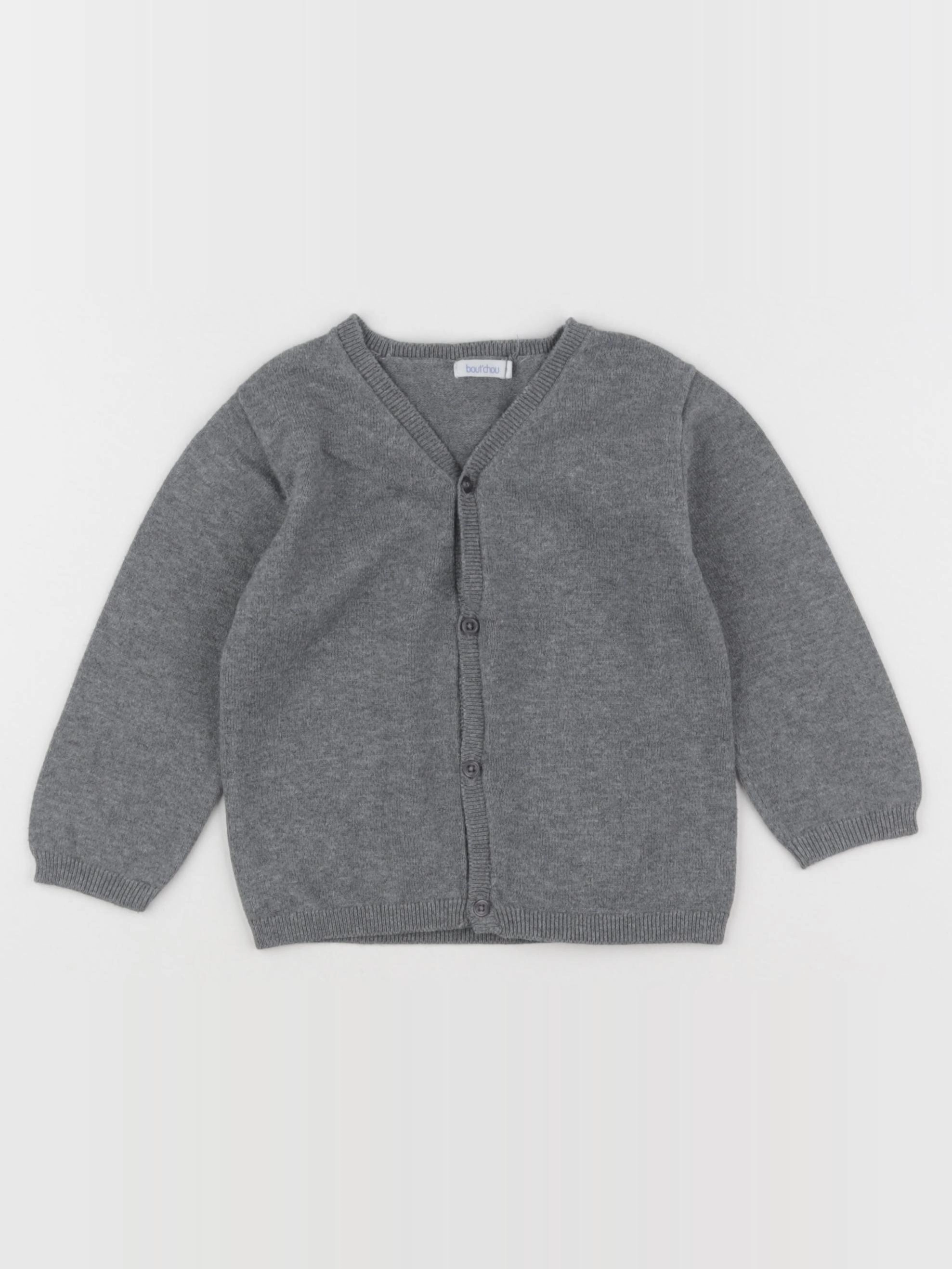 Boutchou - gilet gris - 18 mois