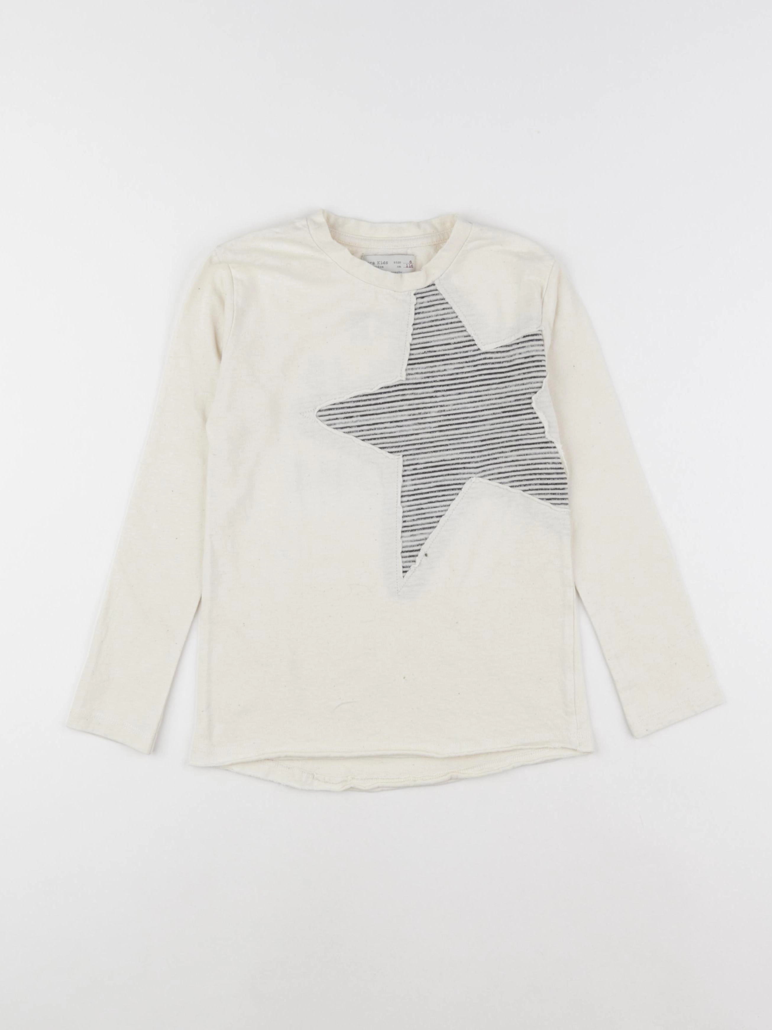 Zara - tee-shirt imprimé au dos beige - 6 ans