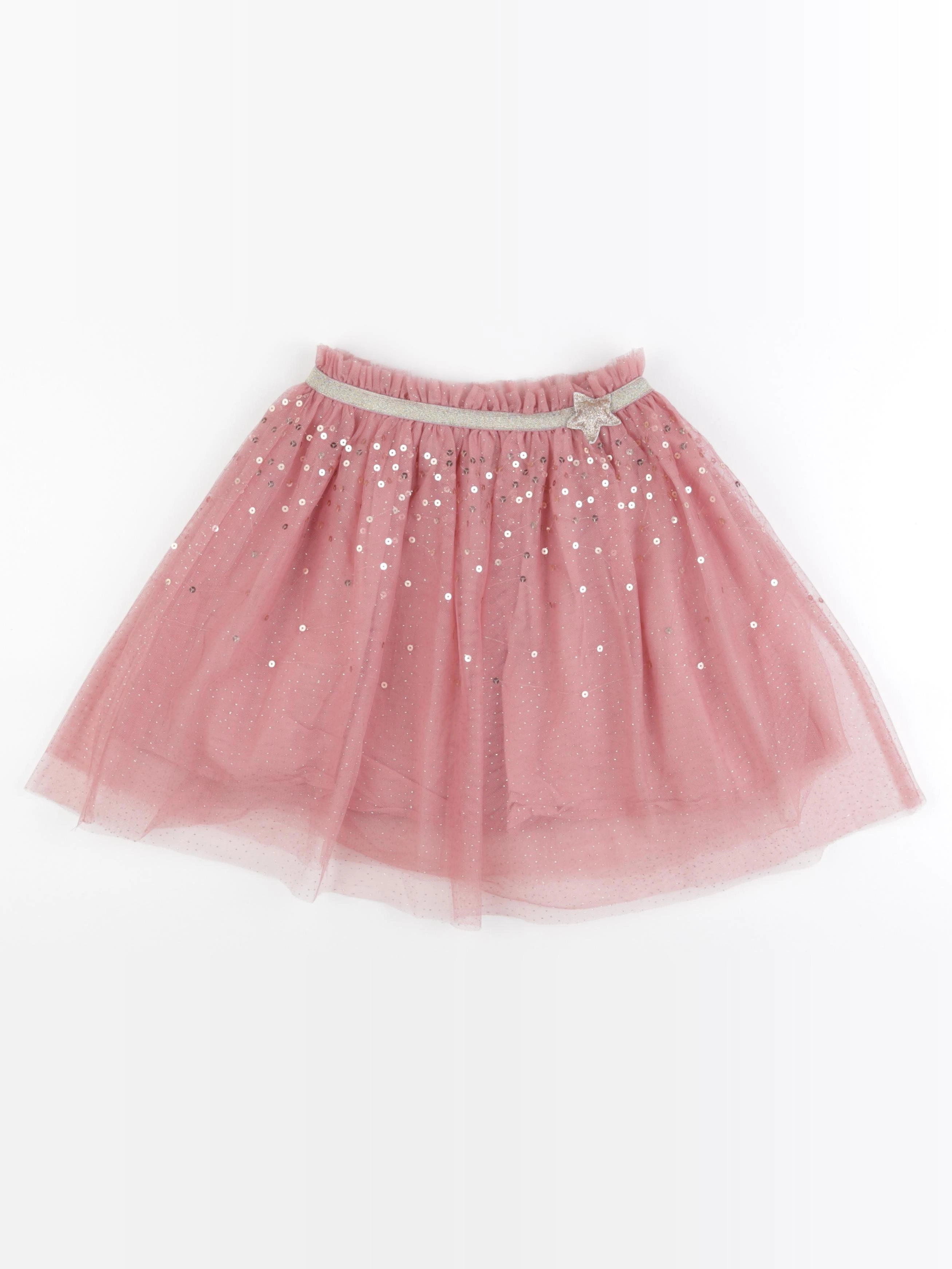 Vertbaudet - jupe rose, or - 9 ans