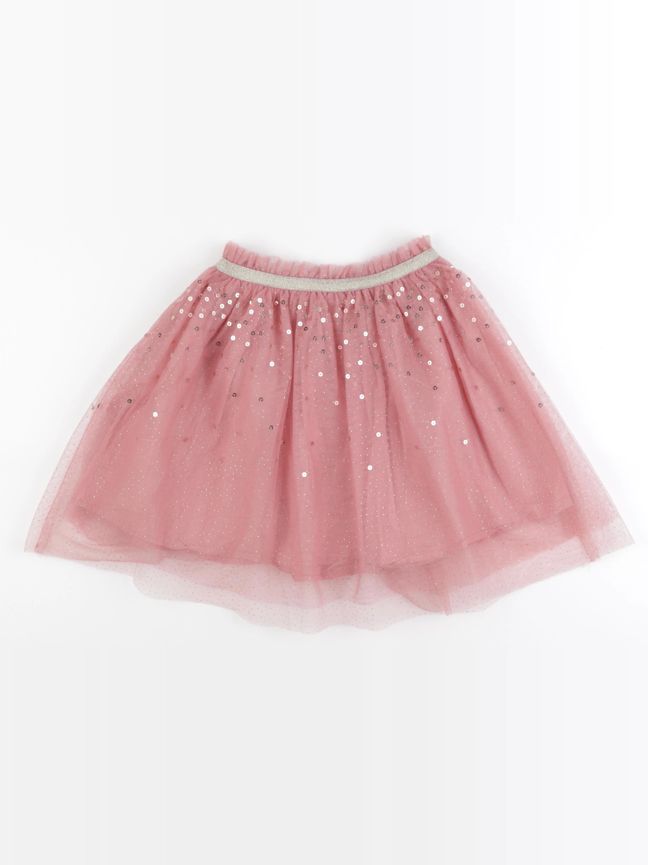 Vertbaudet - jupe rose, or - 9 ans