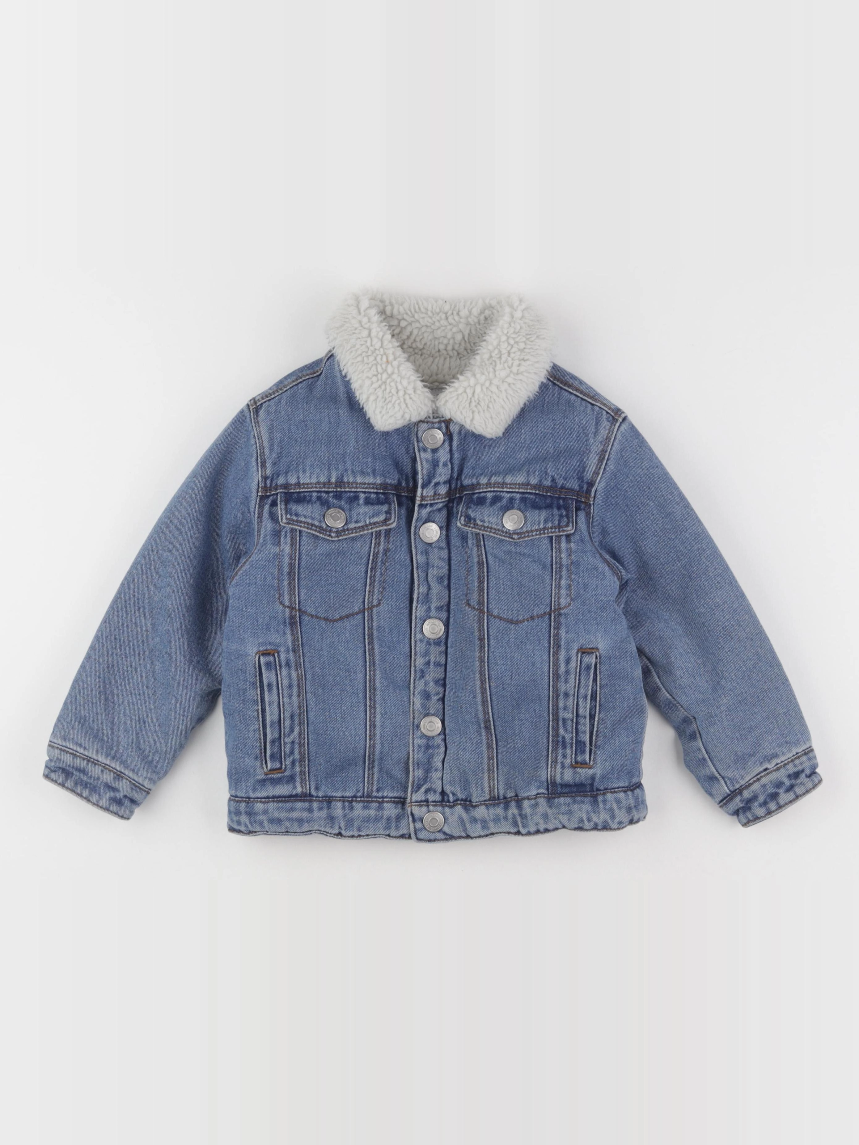 Zara - veste doublé bleu - 3/4 ans