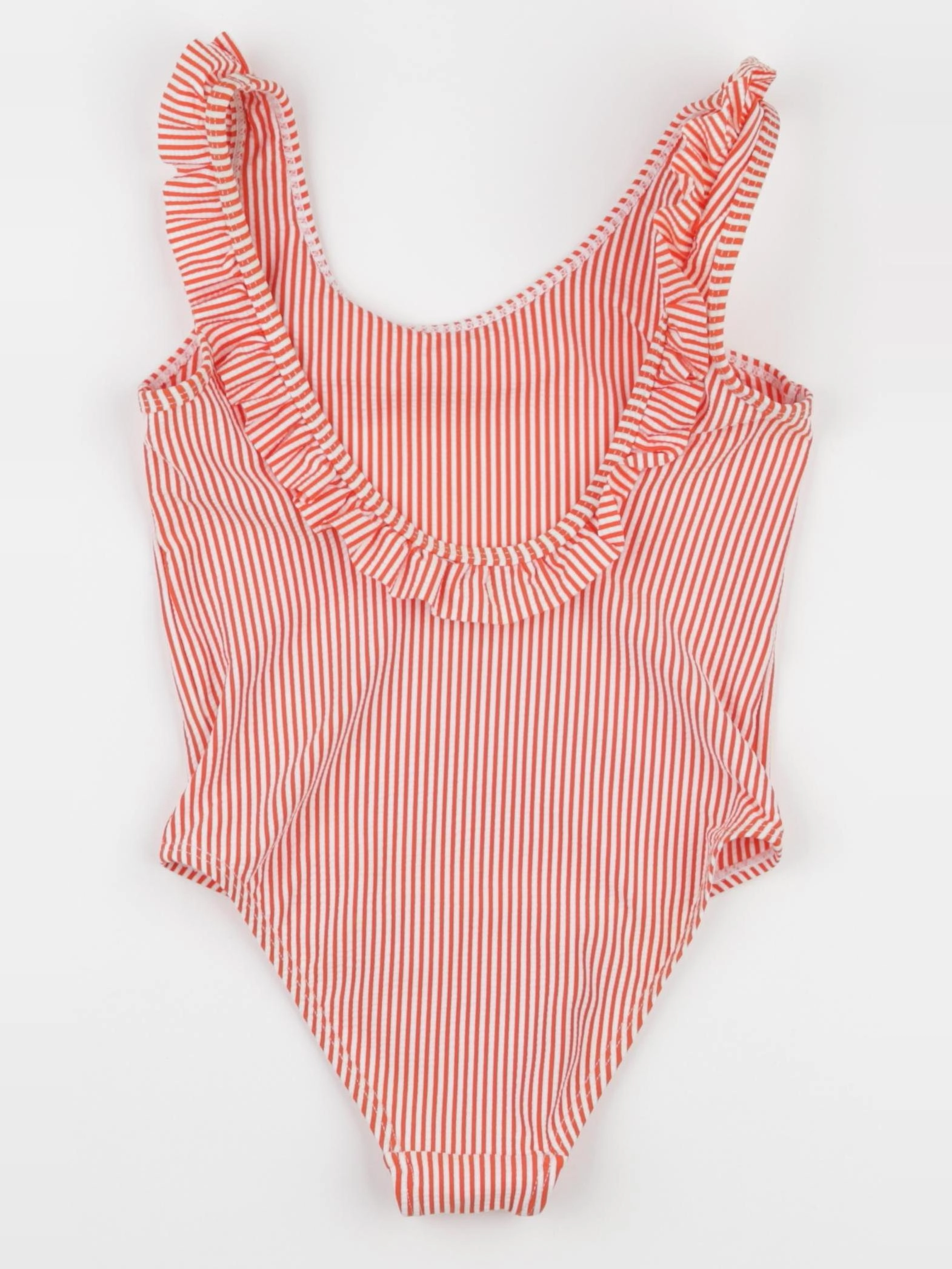 Monoprix - maillot de bain rouge, blanc - 8 ans