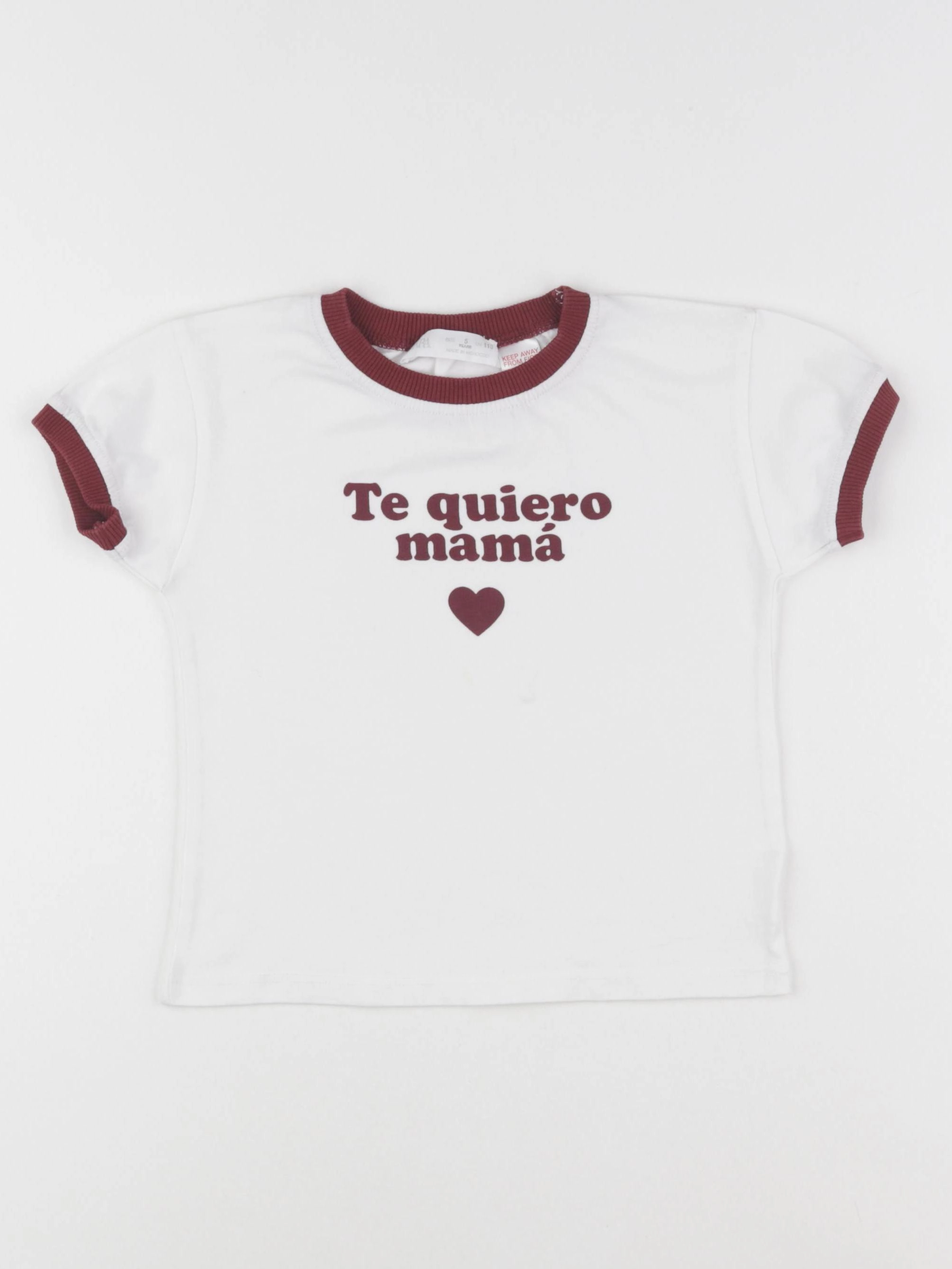 Zara - tee-shirt blanc - 5 ans