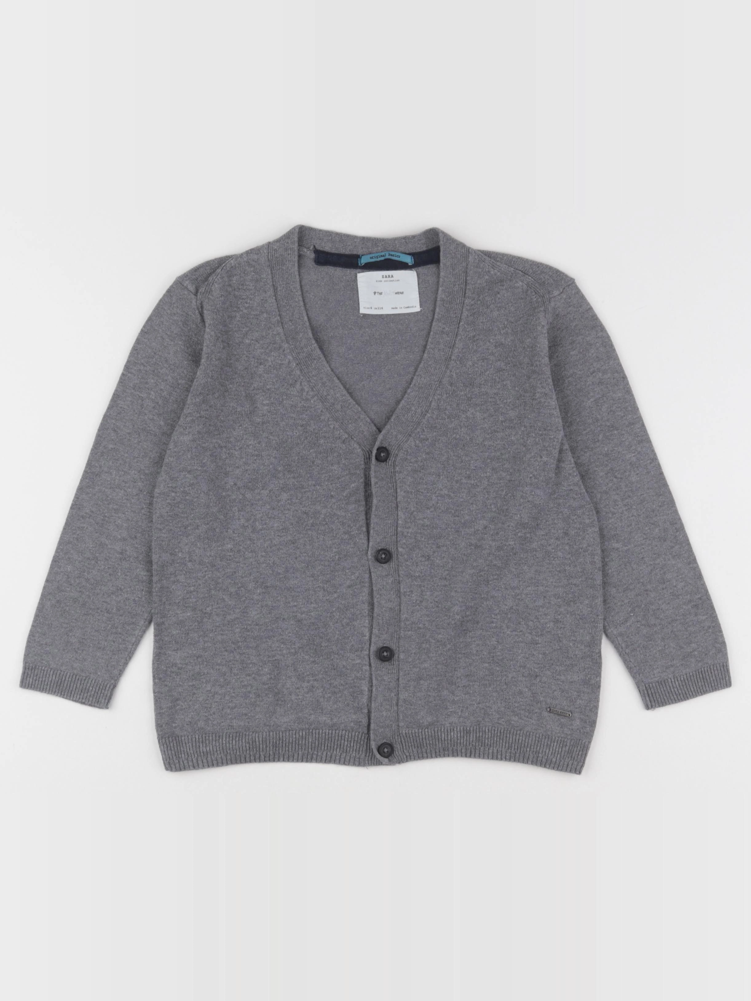 Zara - gilet gris - 6 ans