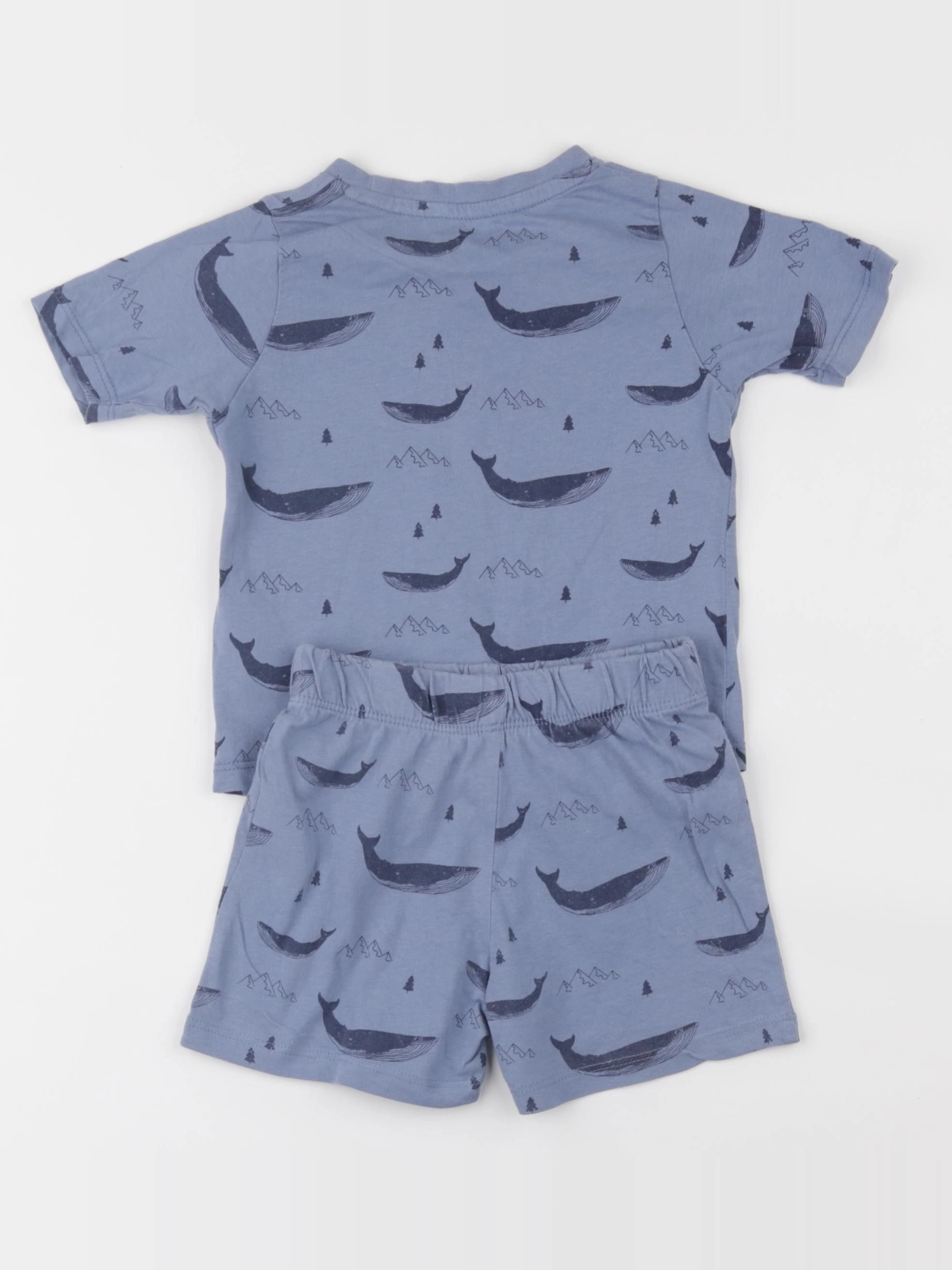 Vertbaudet - pyjama coton bleu - 2 ans