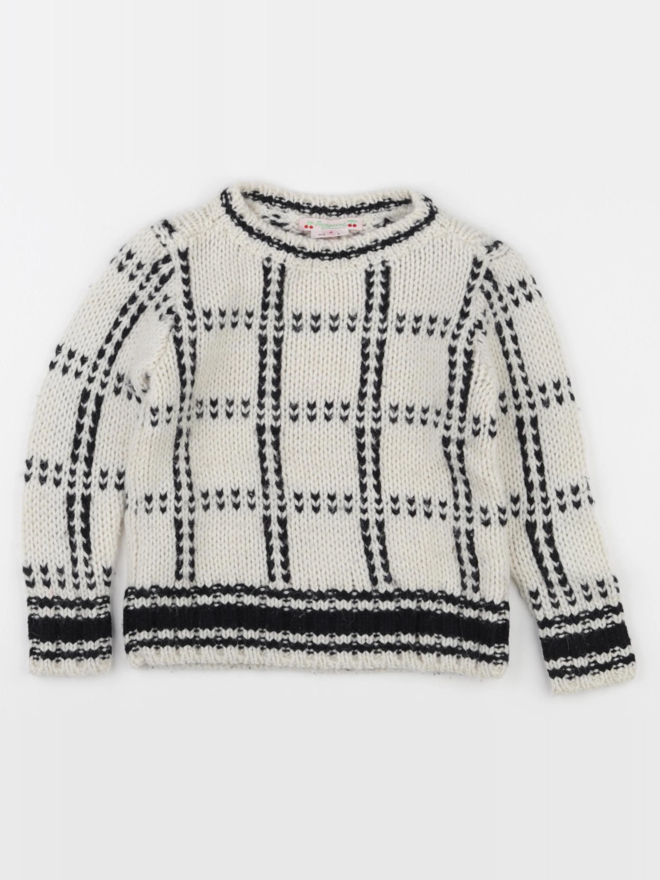 Bonpoint - pull beige - 4 ans