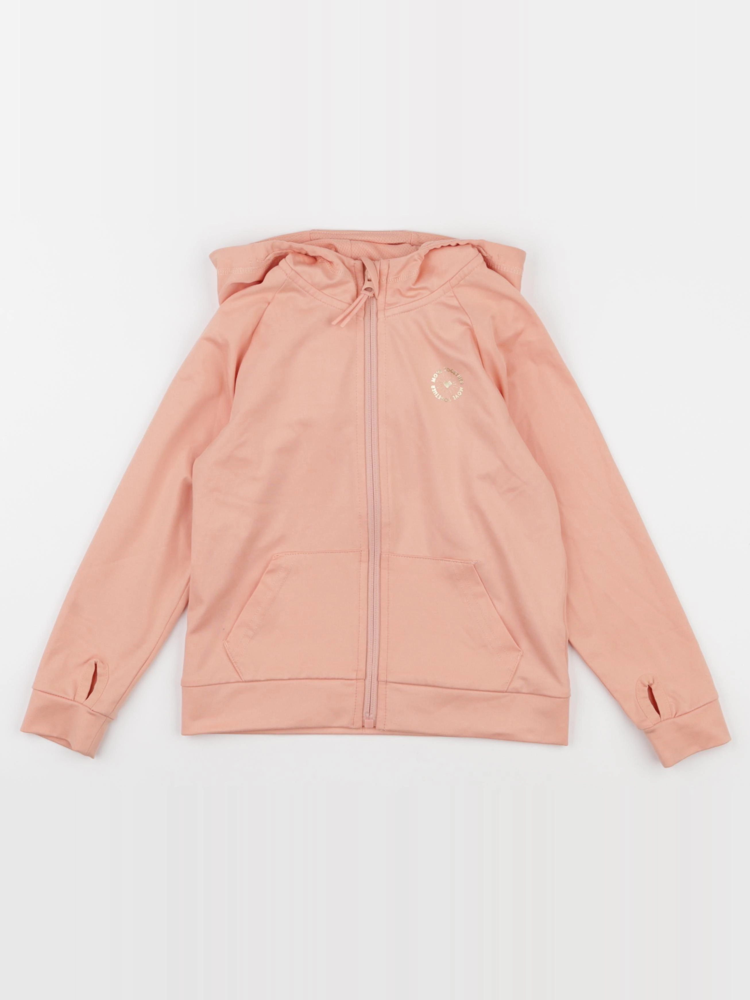 Vertbaudet - sweat rose - 6 ans