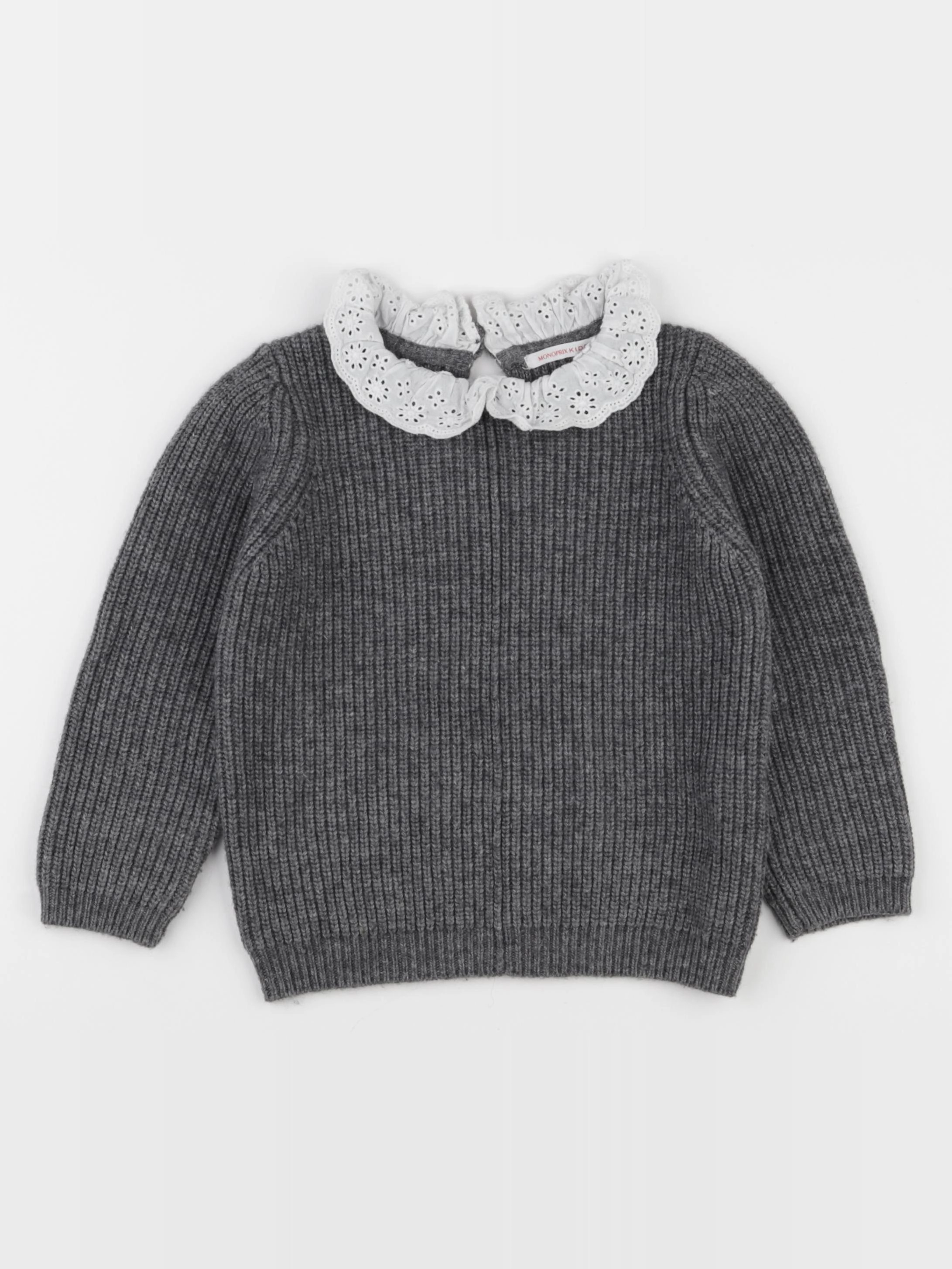 Monoprix - pull gris - 5 ans