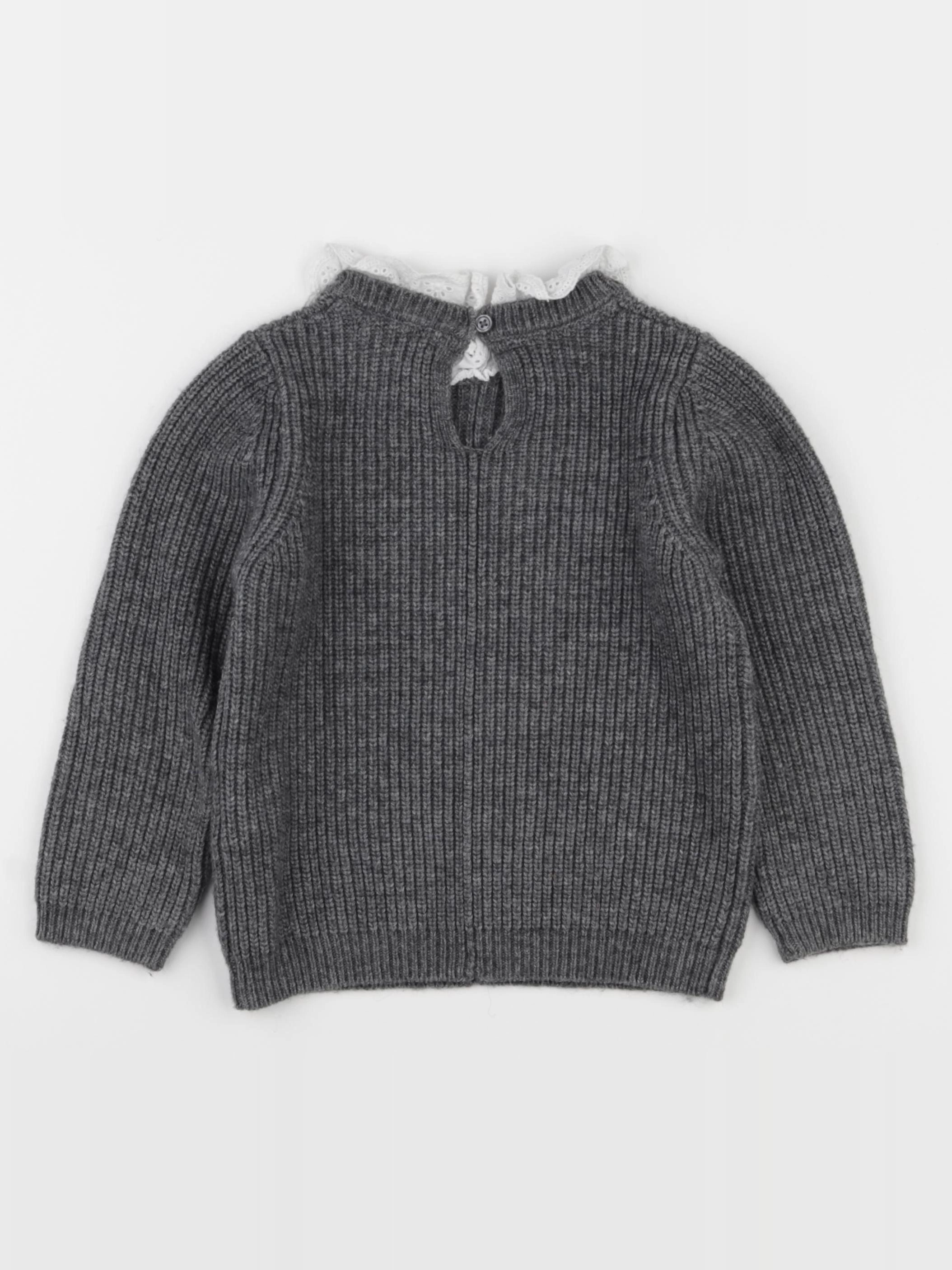 Monoprix - pull gris - 5 ans