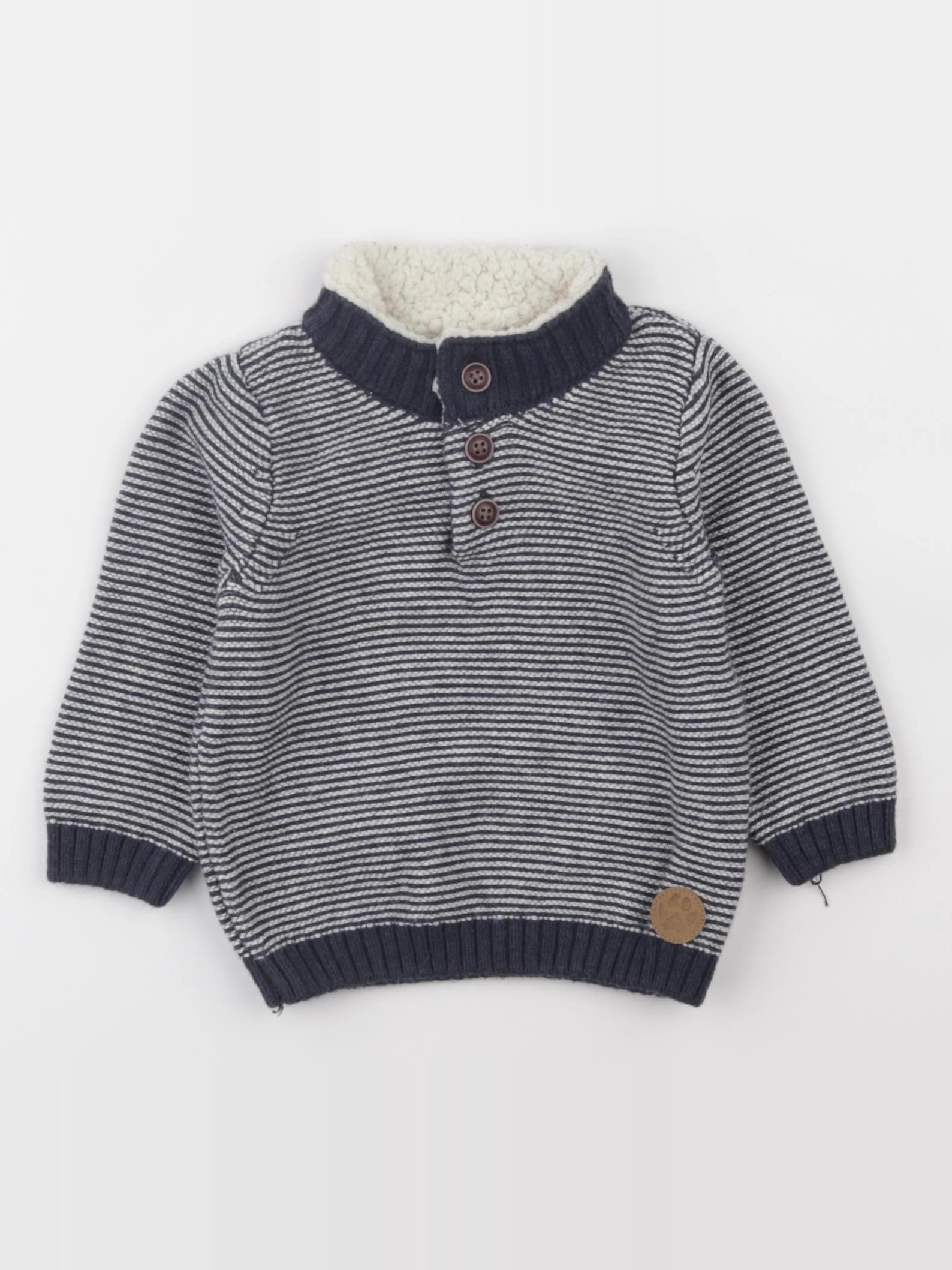 Tape à l'oeil - pull bleu - 6 mois