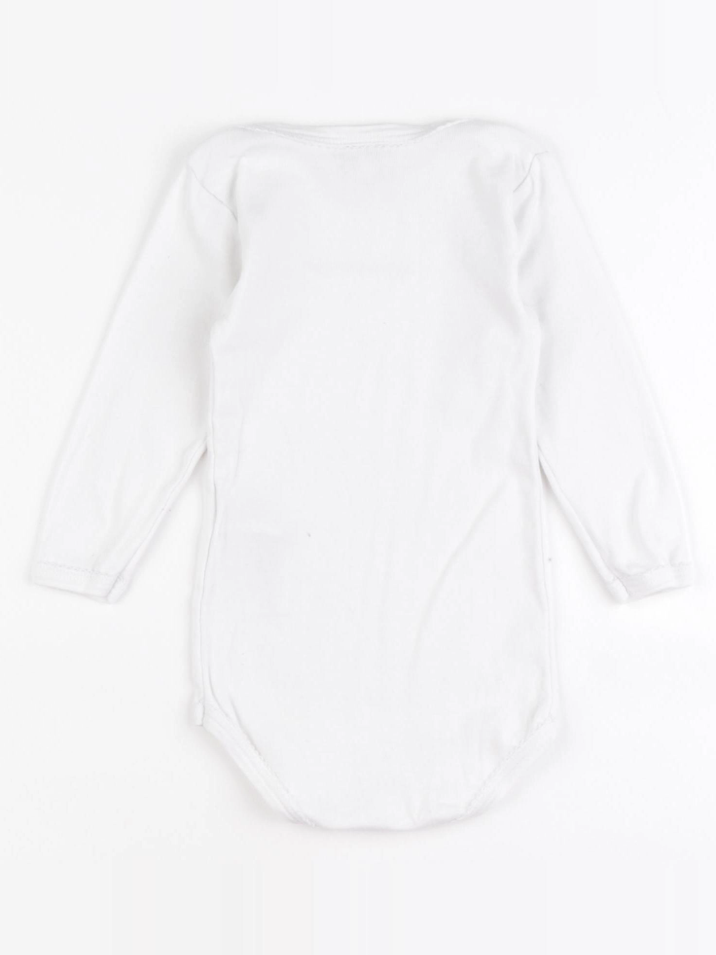 Petit Bateau - body blanc - 12 mois