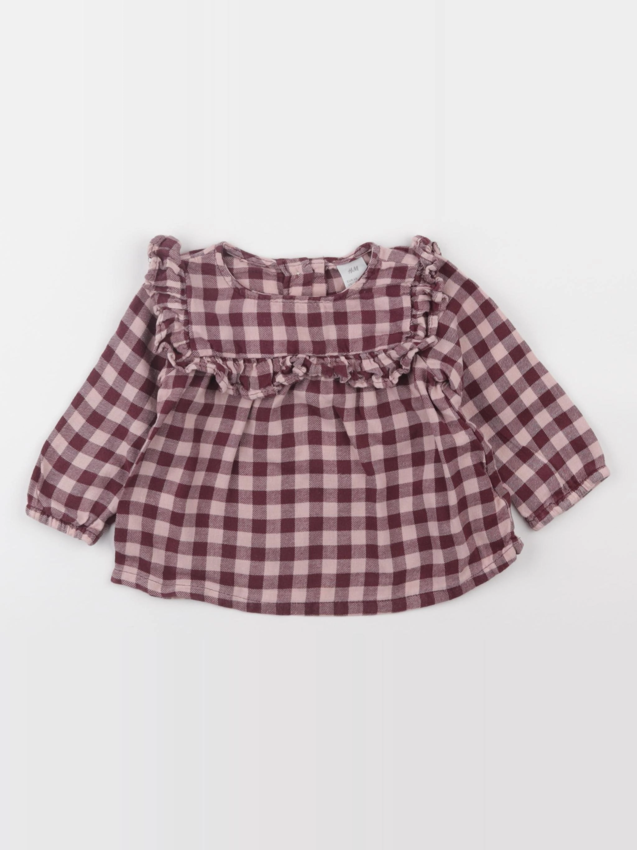 H&M - blouse violet - 4/6 mois