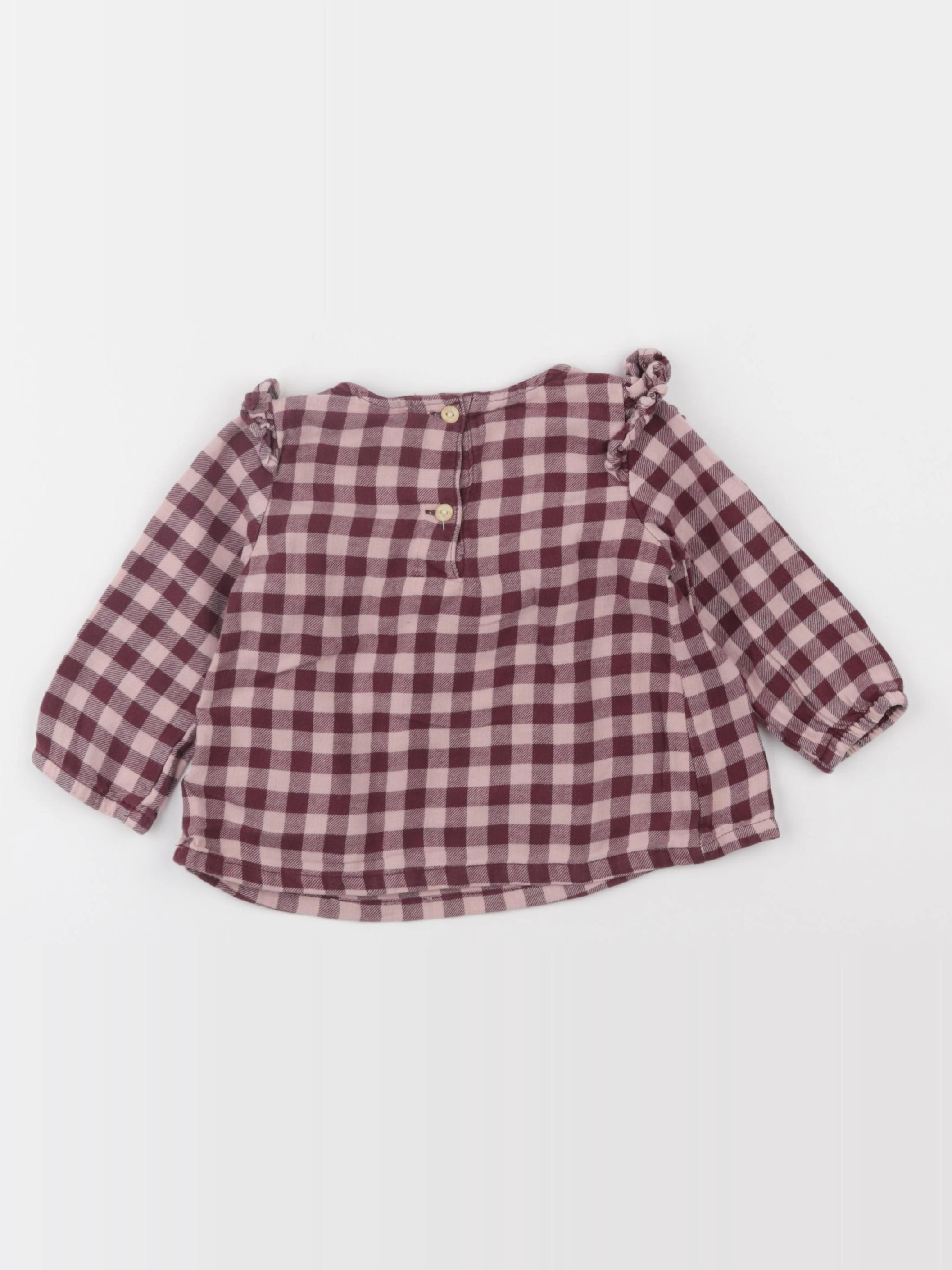 H&M - blouse violet - 4/6 mois