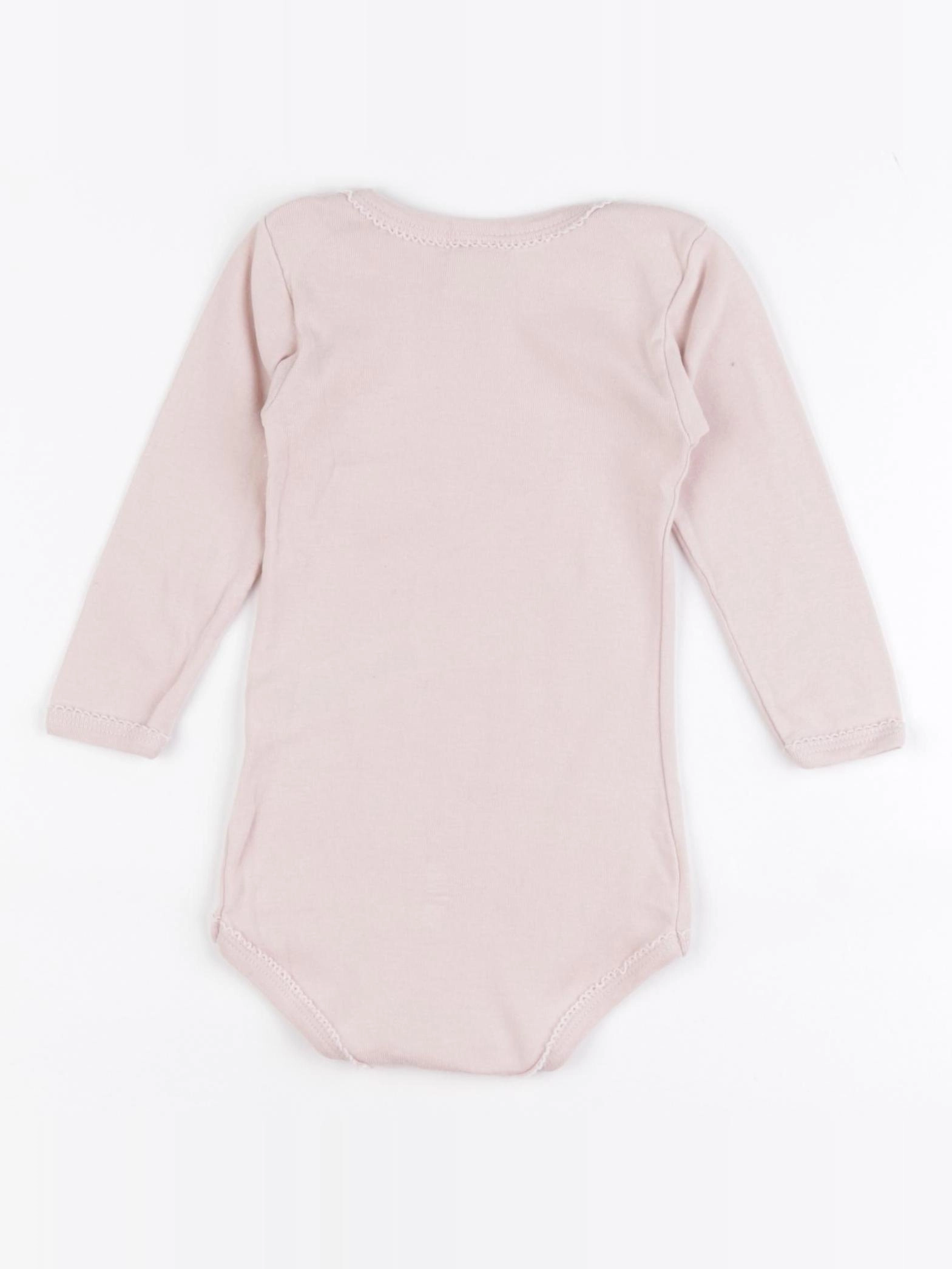 Petit Bateau - body rose - 12 mois