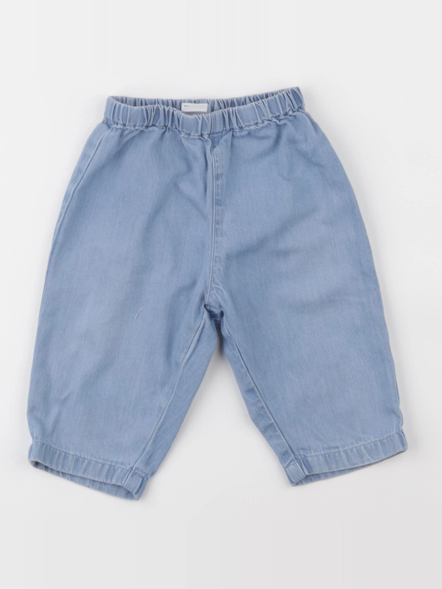 Petit Bateau - pantalon bleu - 12 mois