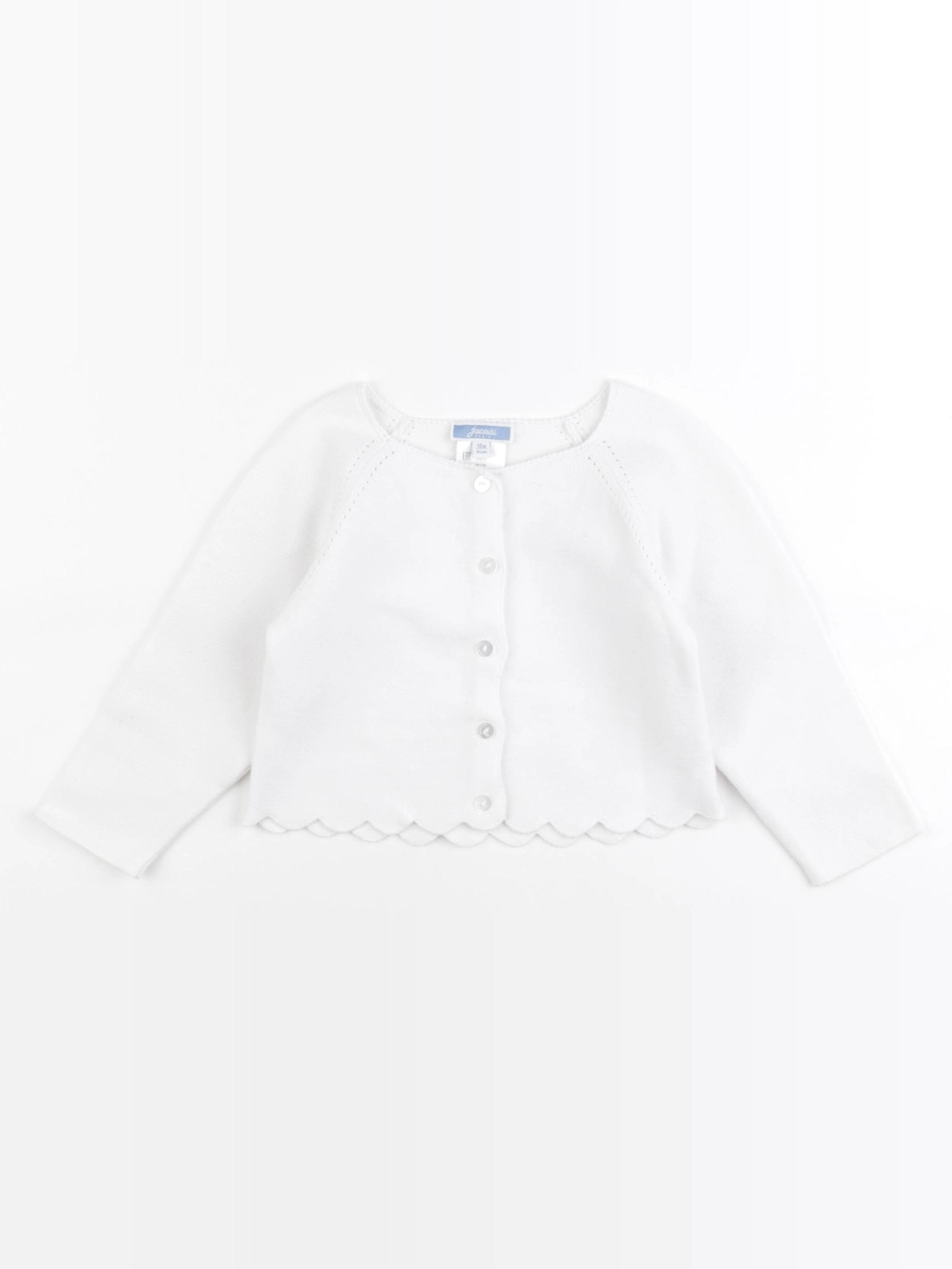 Jacadi - gilet blanc - 18 mois