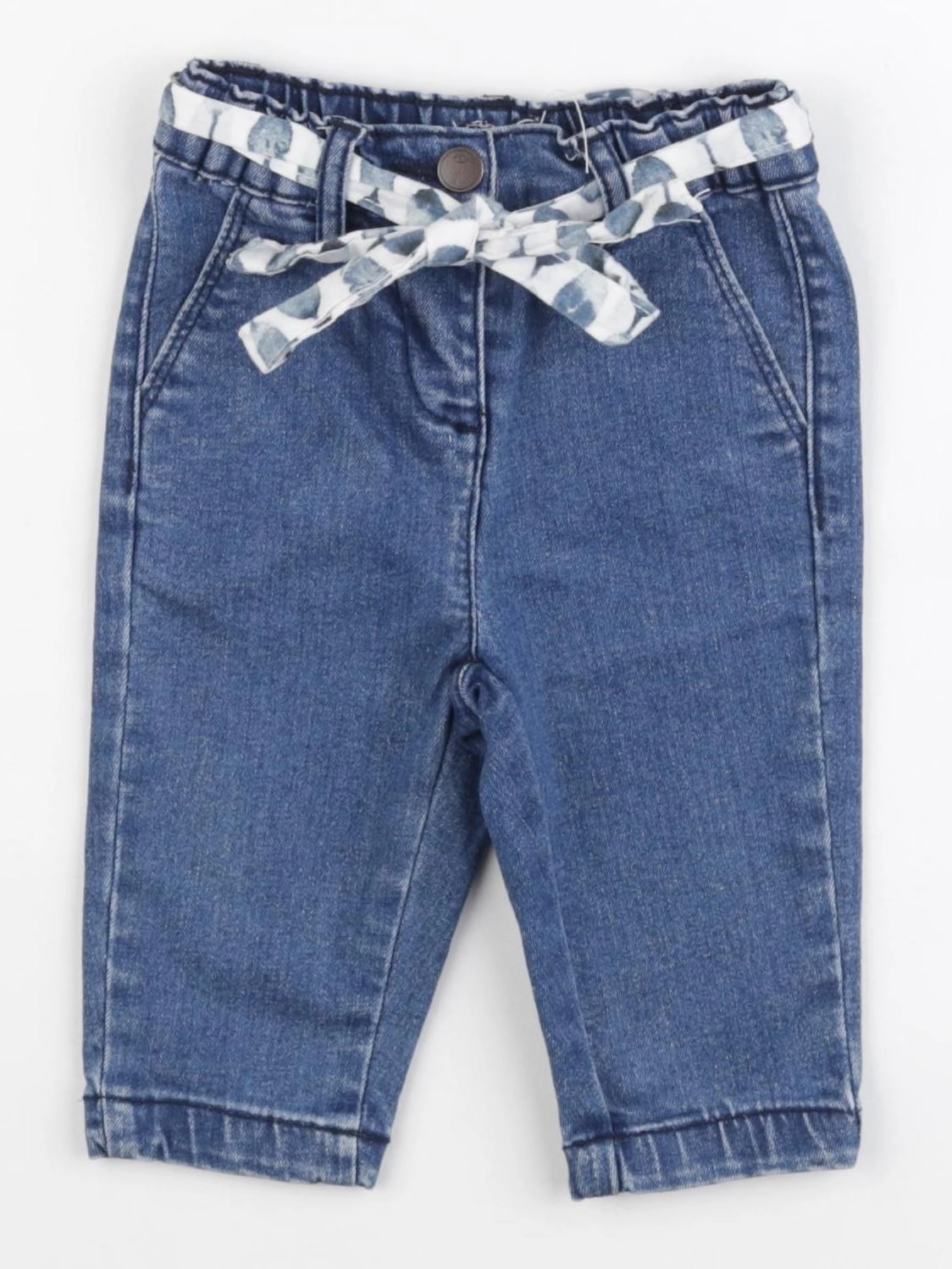Eden & Victor - jean bleu - 6 mois