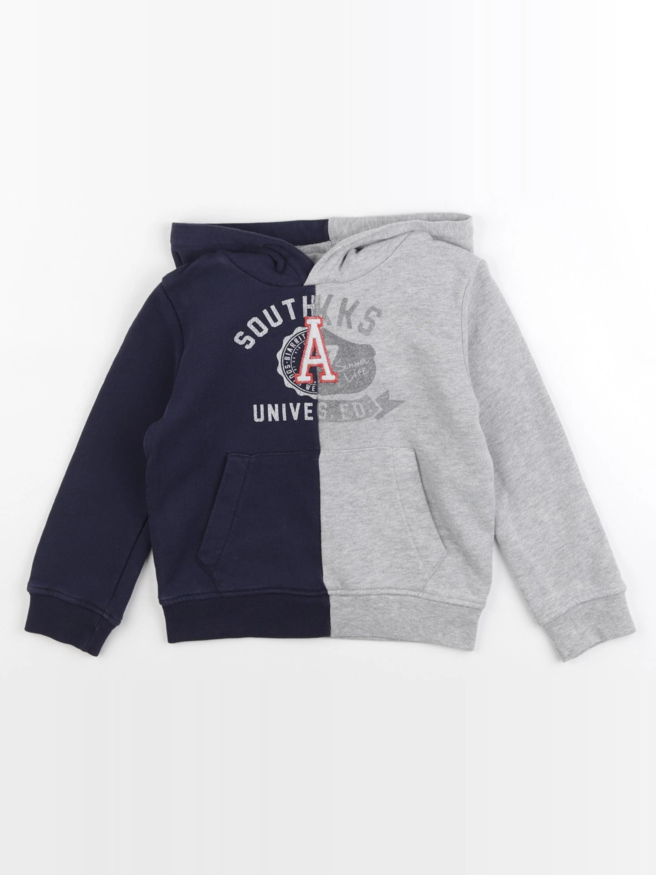 IKKS - sweat bleu, gris - 3 ans