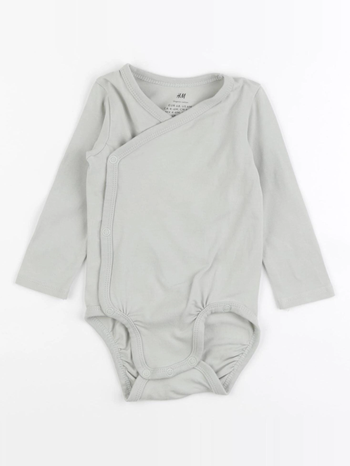 H&M - body vert - 4/6 mois