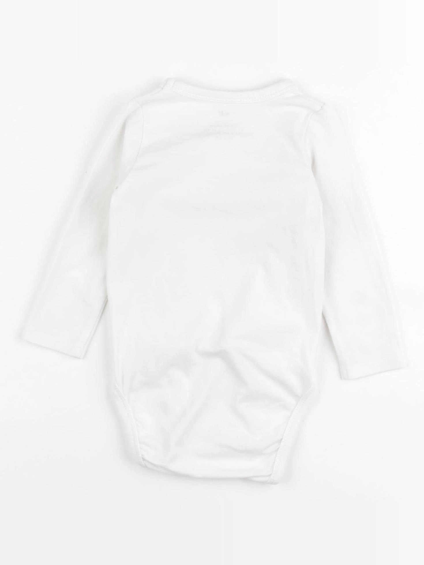 H&M - body blanc - 4/6 mois