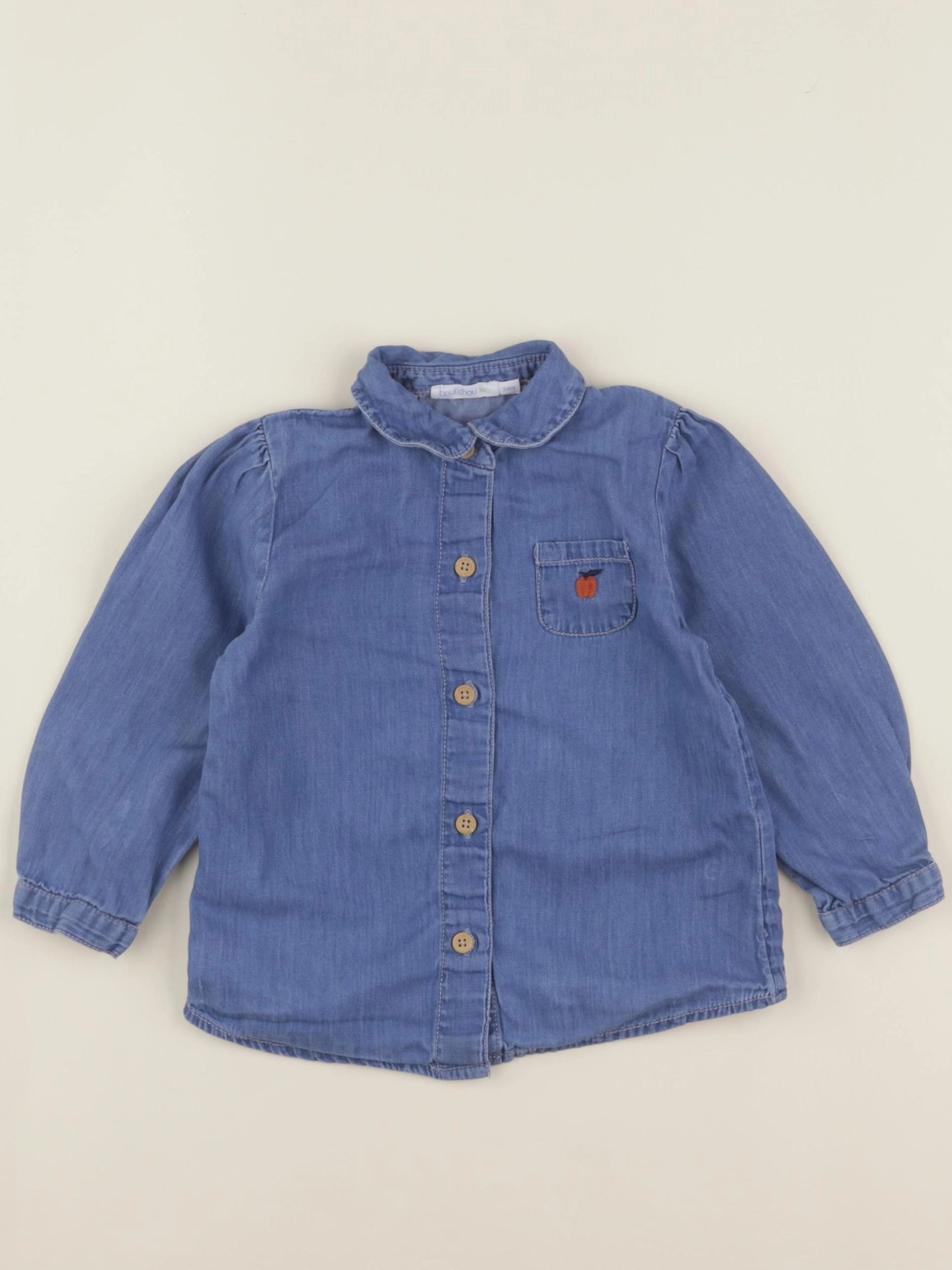 Boutchou - blouse bleu - 24 mois