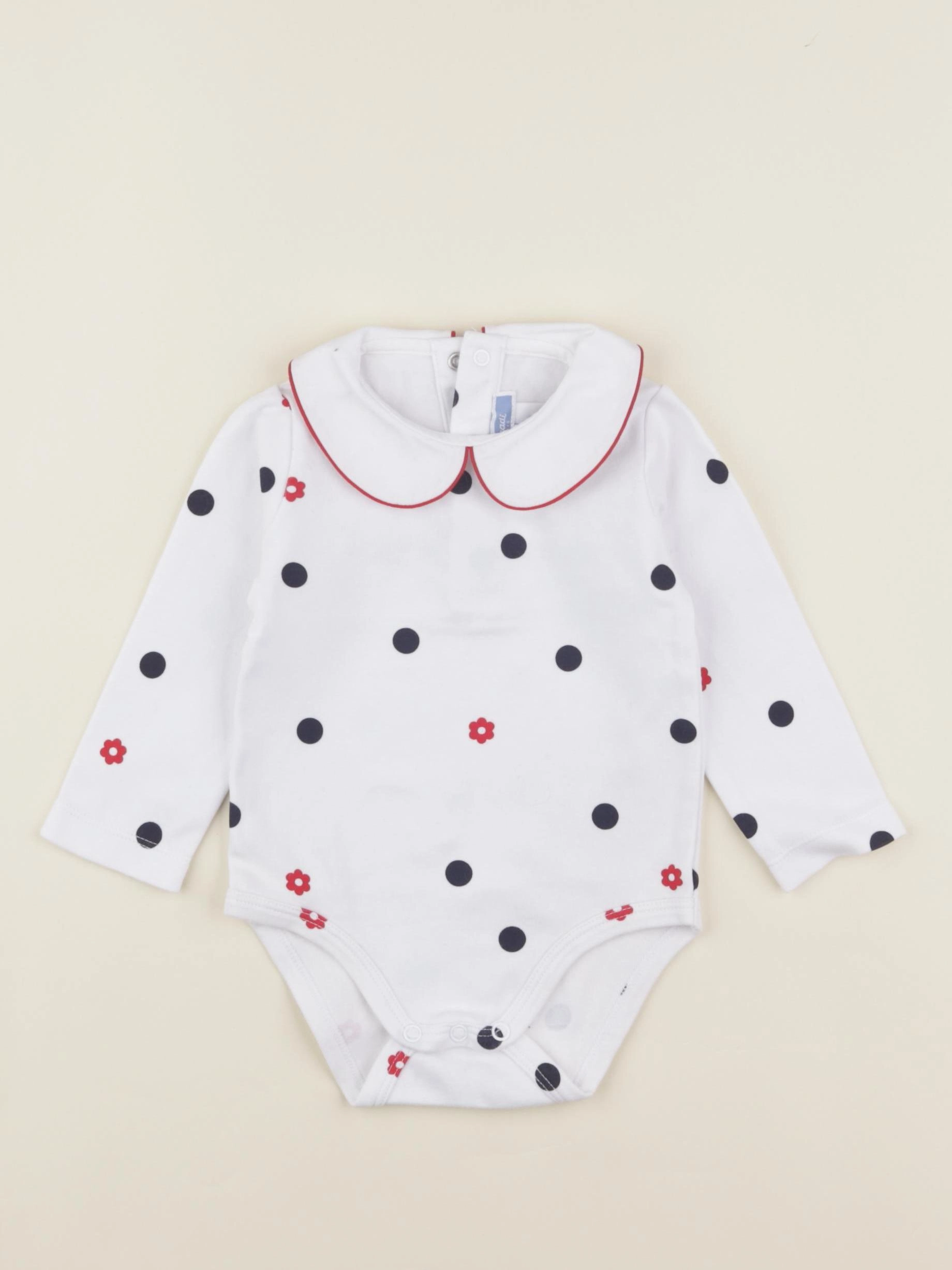 Jacadi - body à col blanc - 12 mois