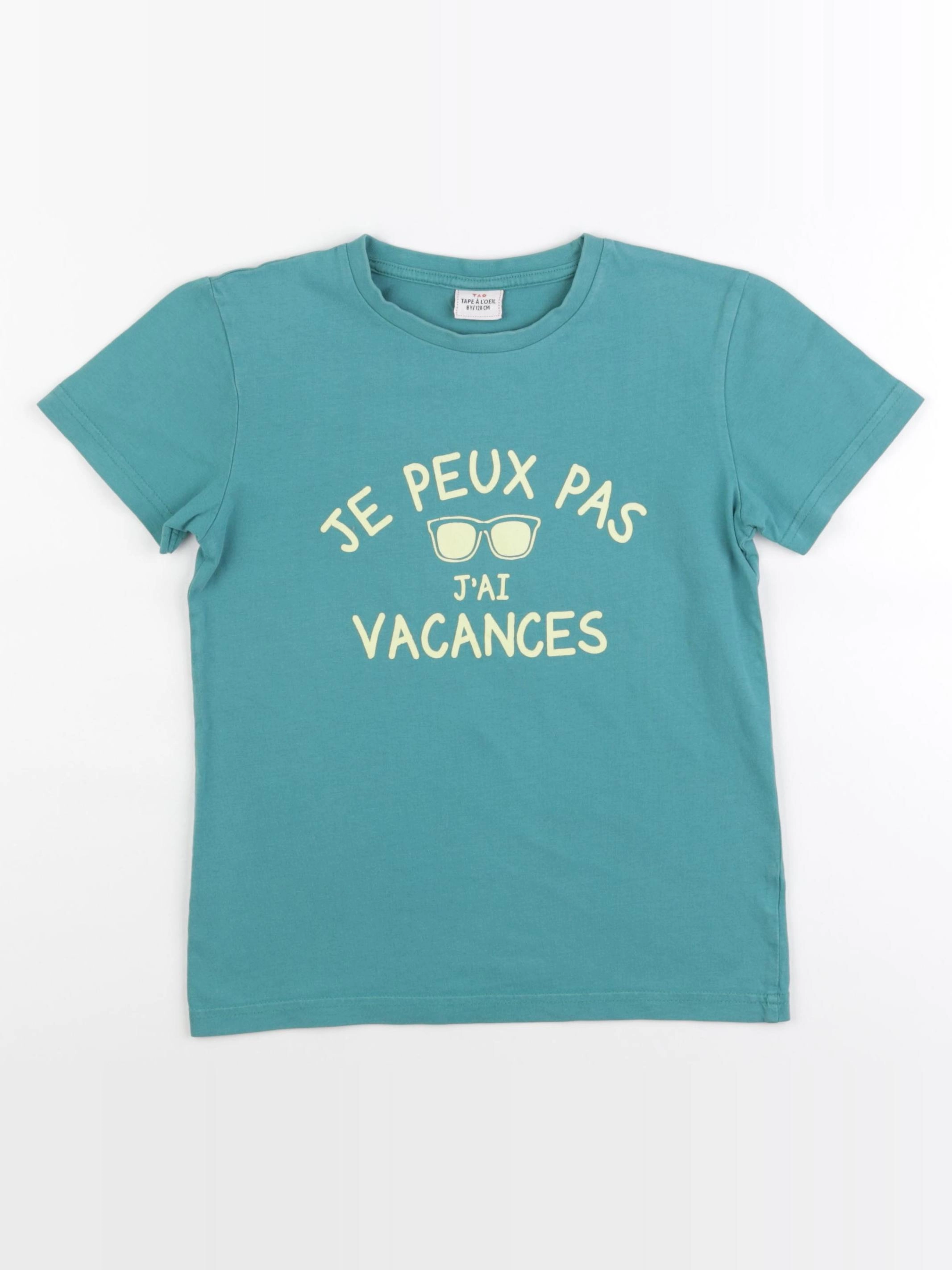 Tape à l'oeil - tee-shirt bleu - 8 ans