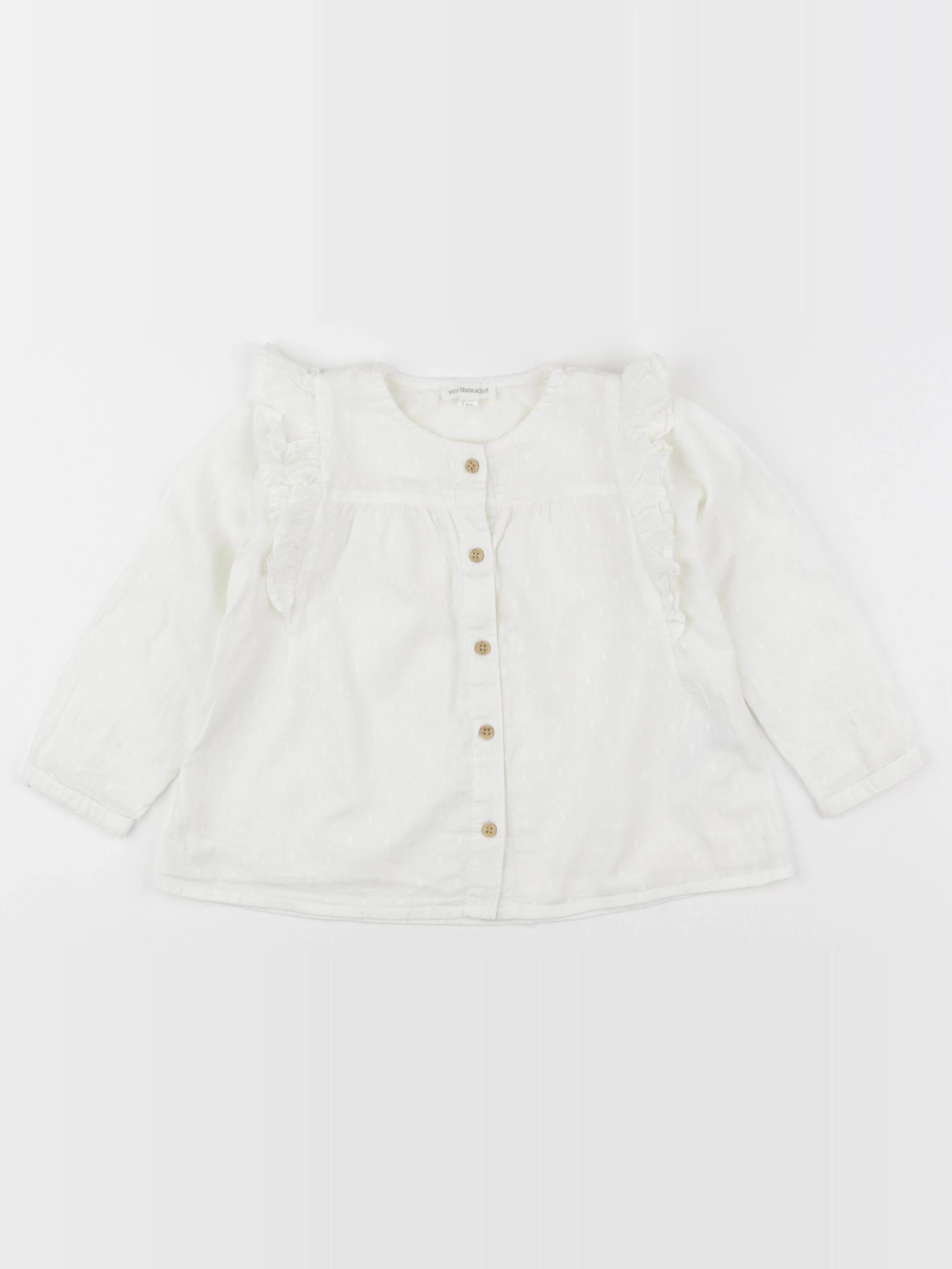 Vertbaudet - blouse beige - 2 ans