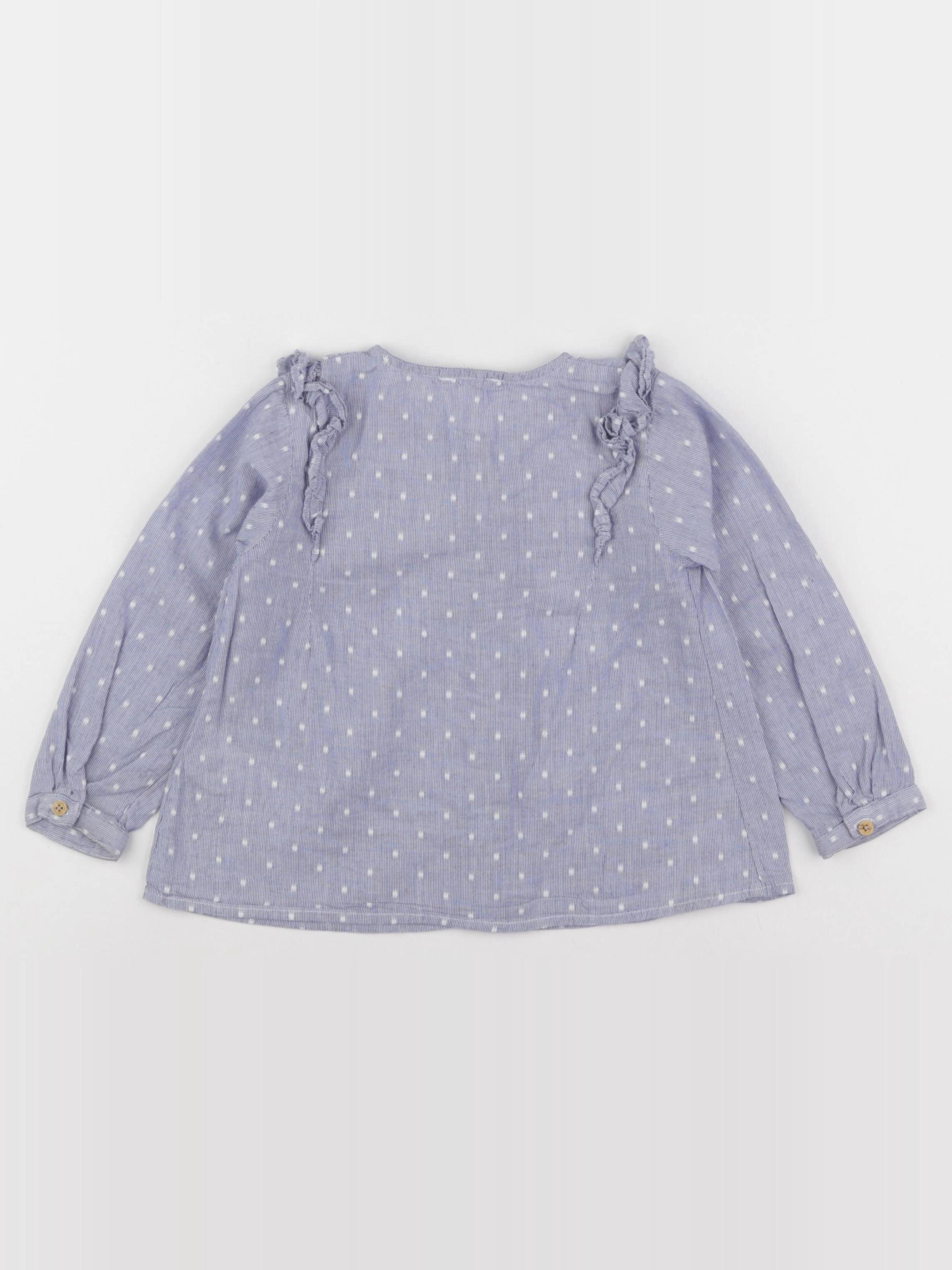 Vertbaudet - blouse bleu - 2 ans