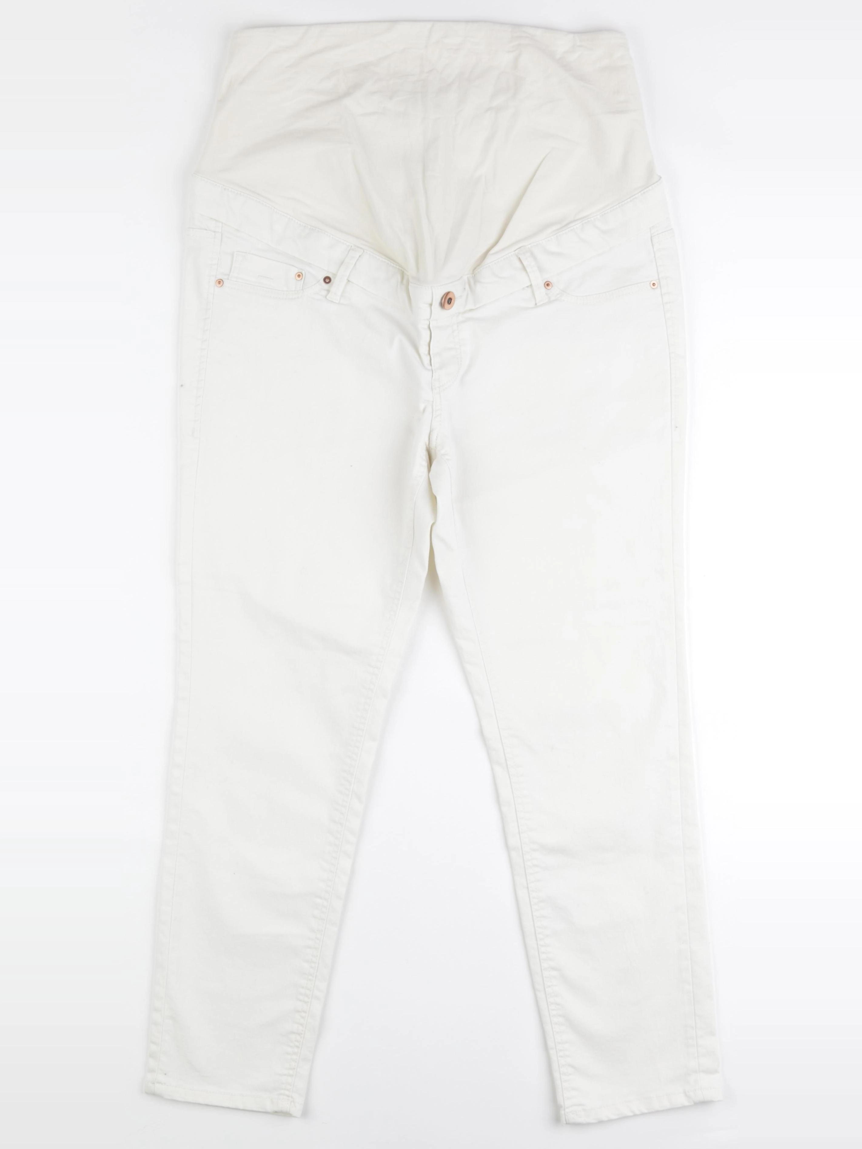 H&M - jean grossesse blanc - 42