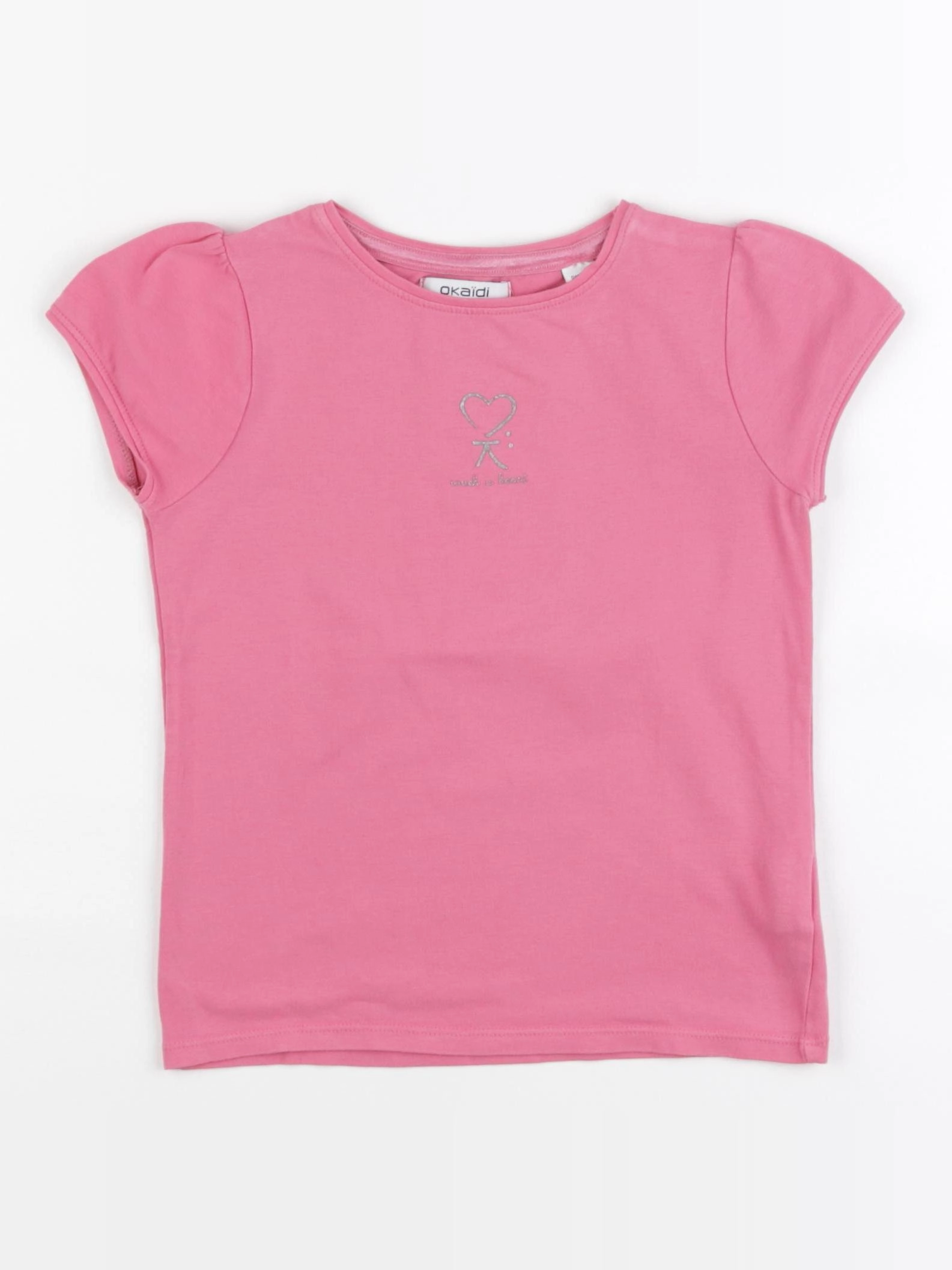 Okaidi - tee-shirt rose - 6 ans
