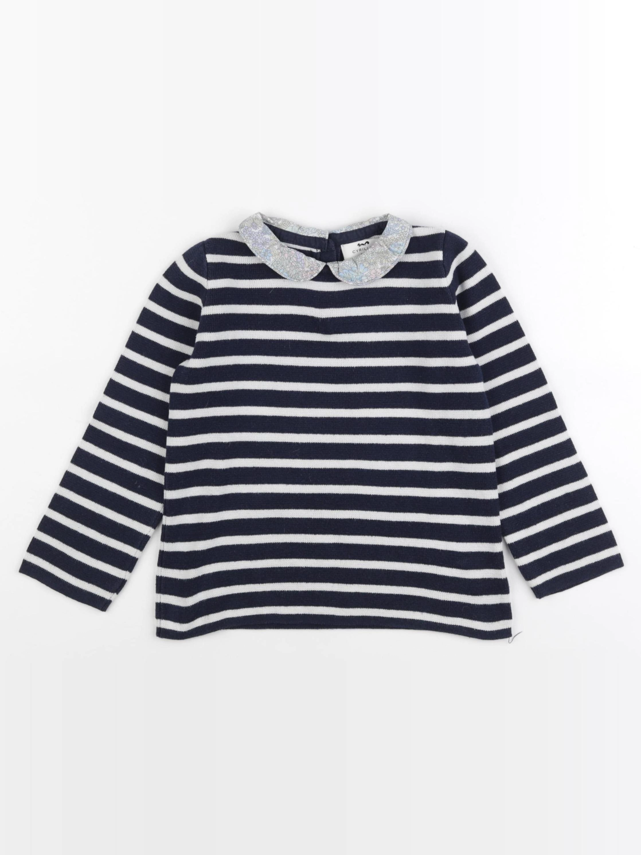 Cyrillus - pull bleu - 6 ans