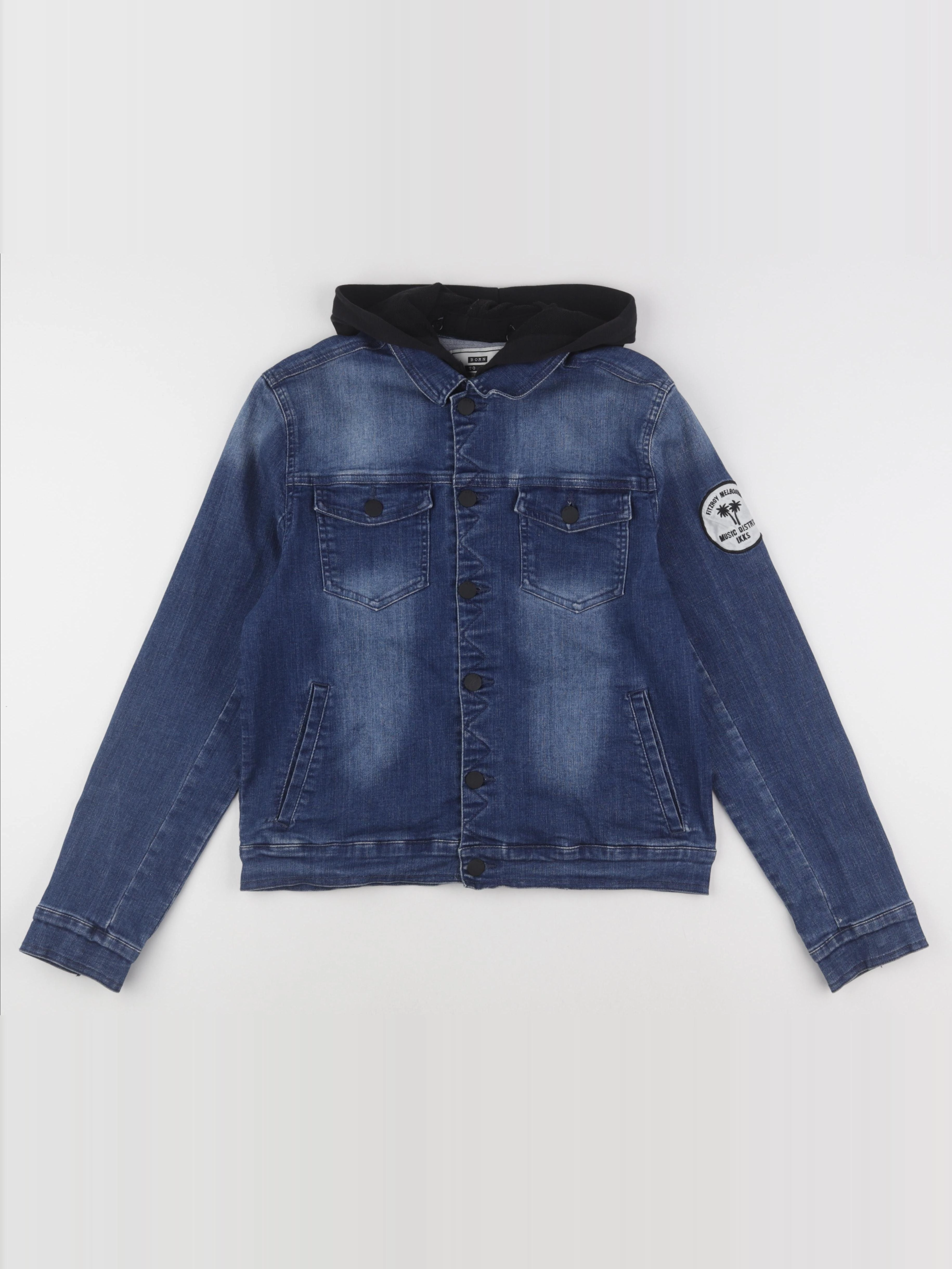 IKKS - veste imprimé au dos bleu - 14 ans