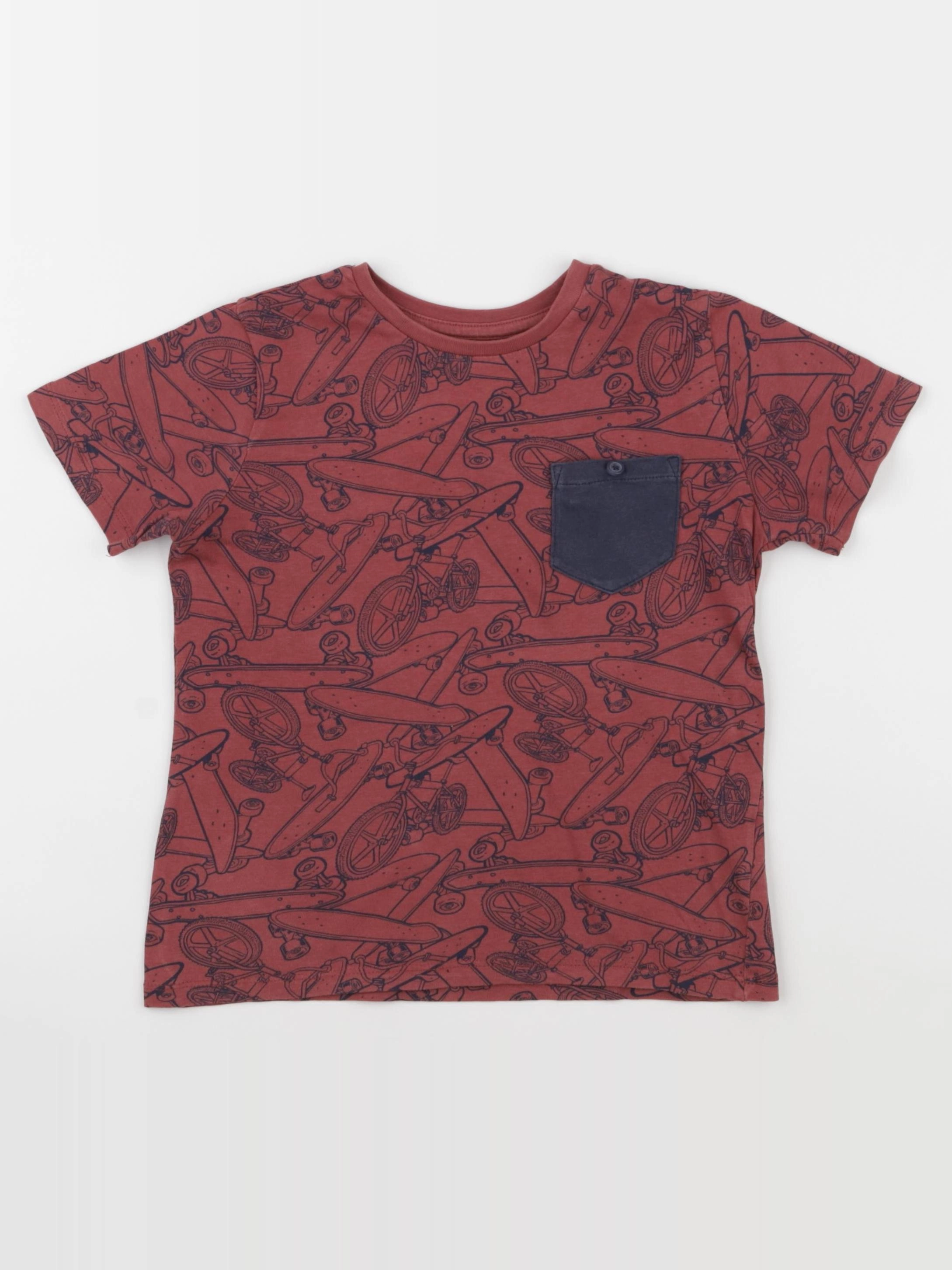 Vertbaudet - tee-shirt marron - 6 ans
