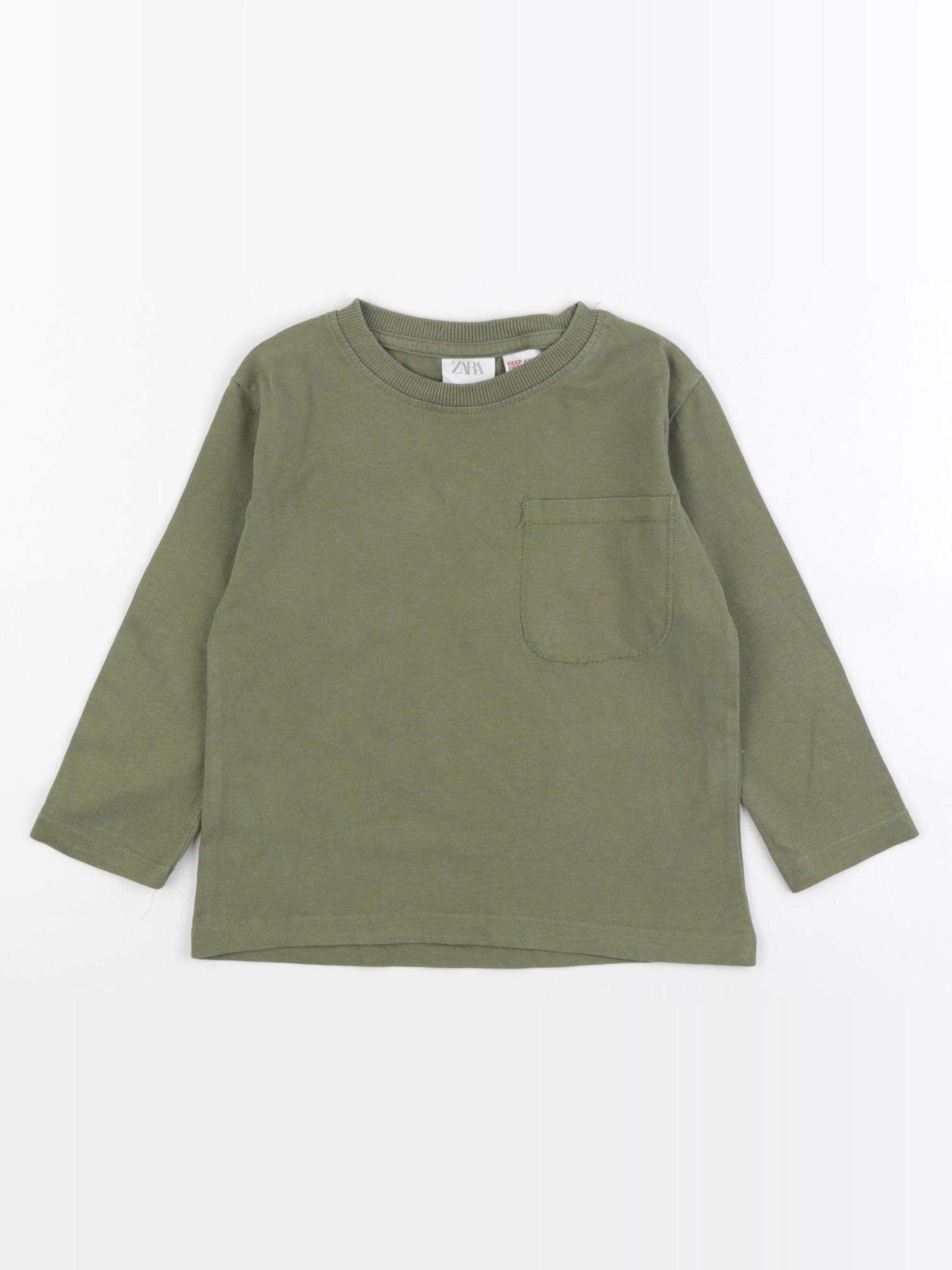 Zara - tee-shirt vert - 18/24 mois