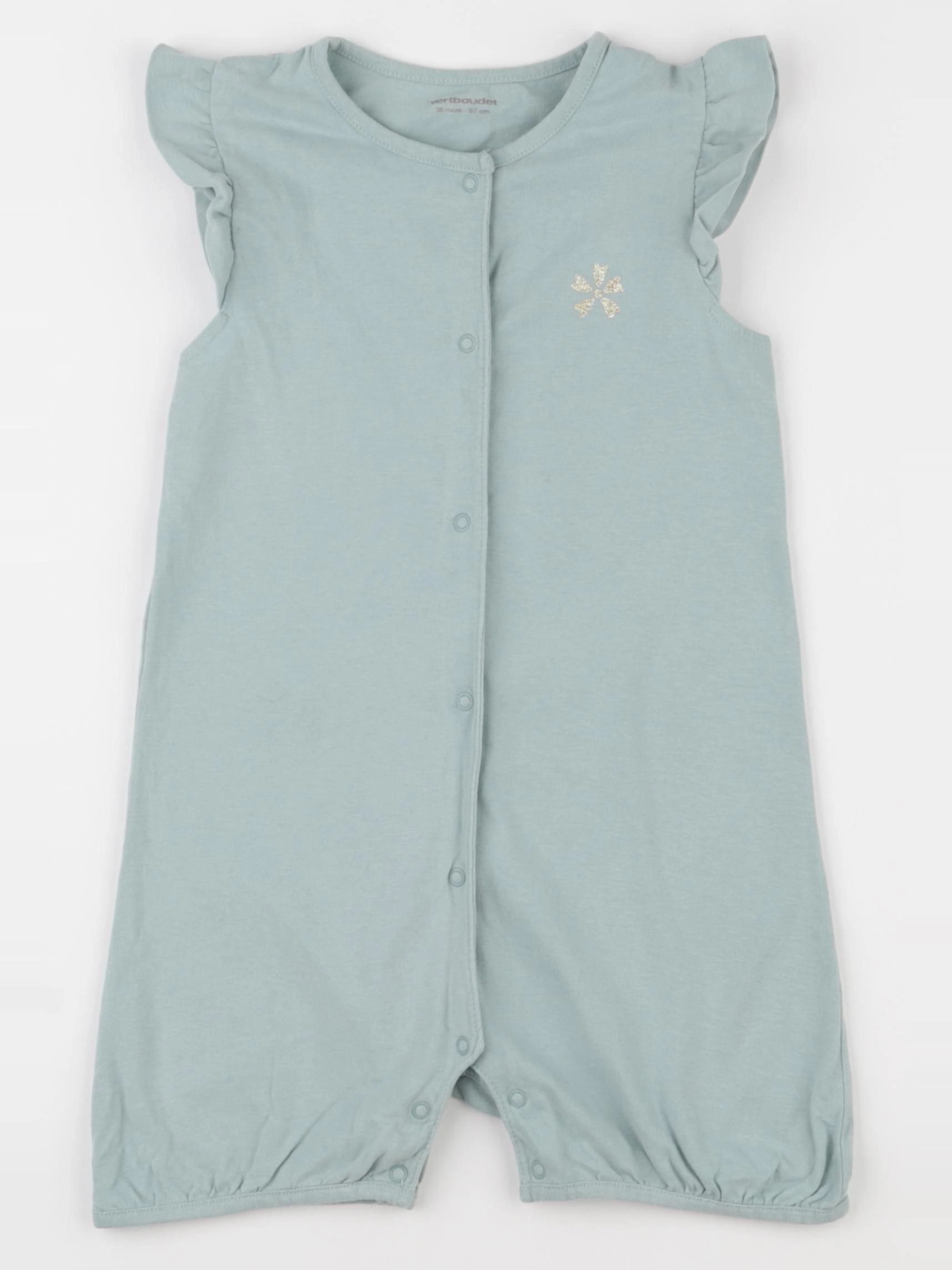 Vertbaudet - pyjama coton vert - 3 ans