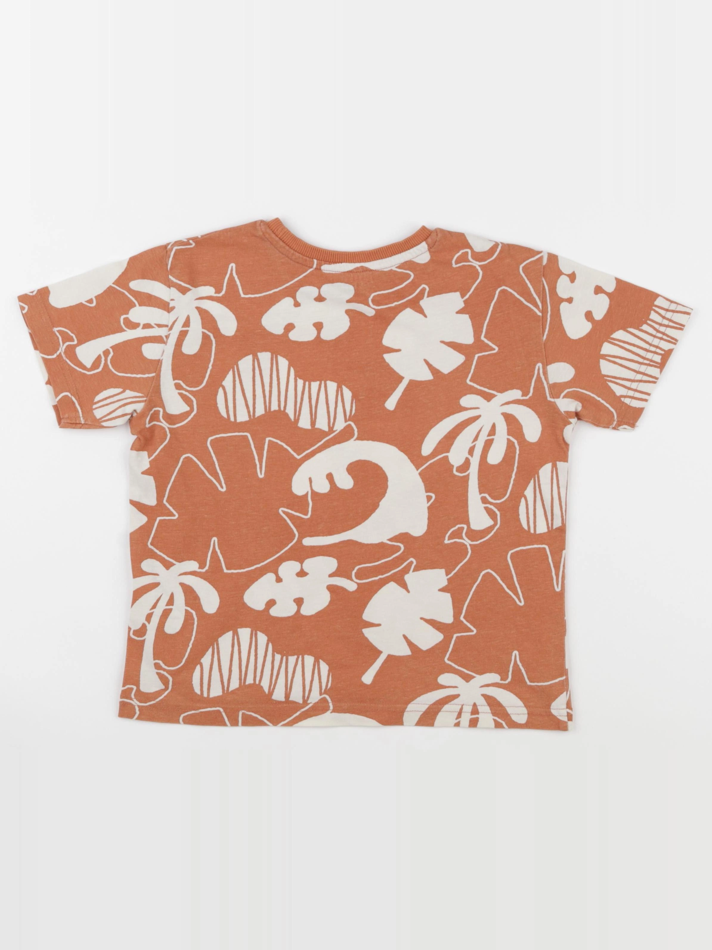 Vertbaudet - tee-shirt marron - 6 ans
