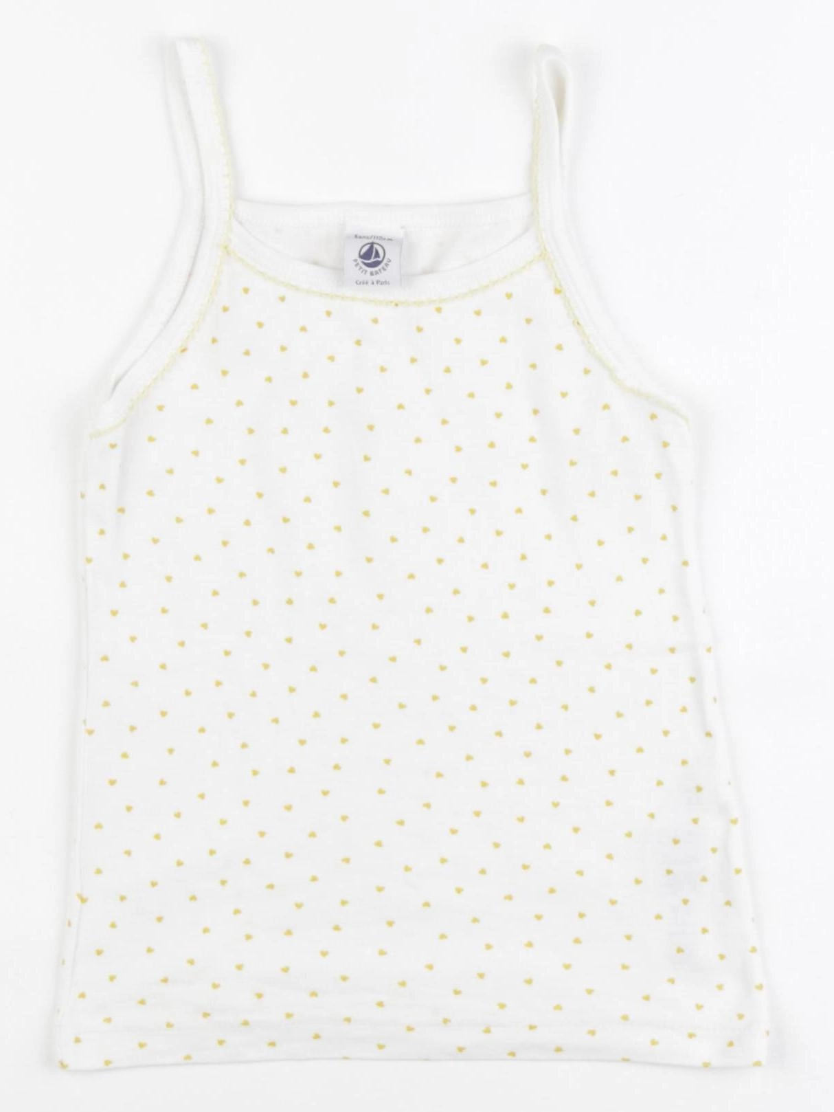 Petit Bateau - maillot de corps jaune - 5 ans