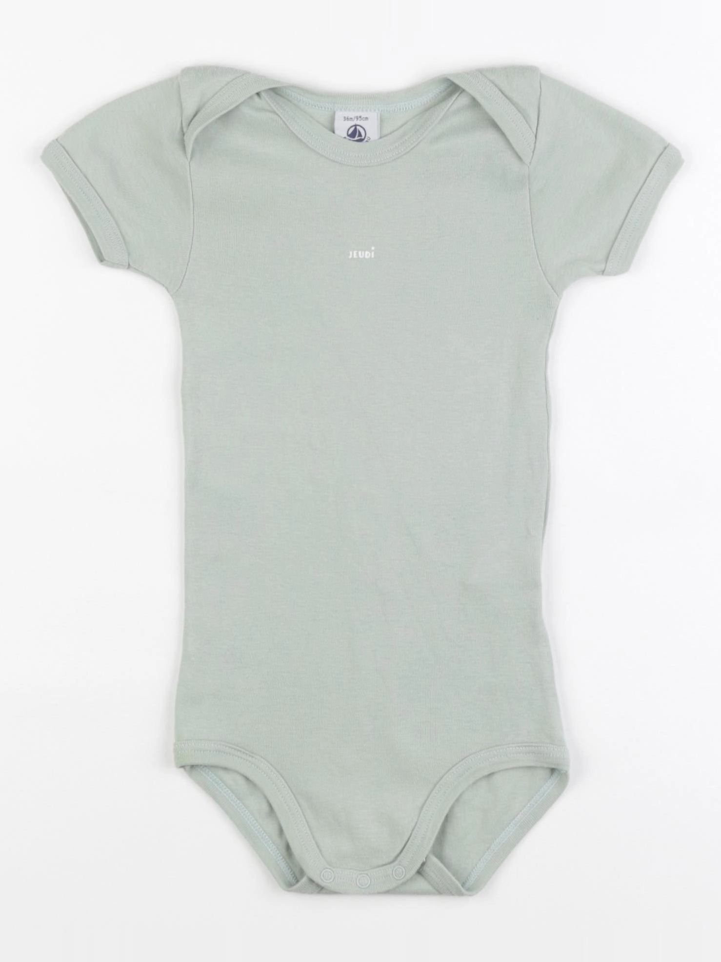 Petit Bateau - body vert - 36 mois