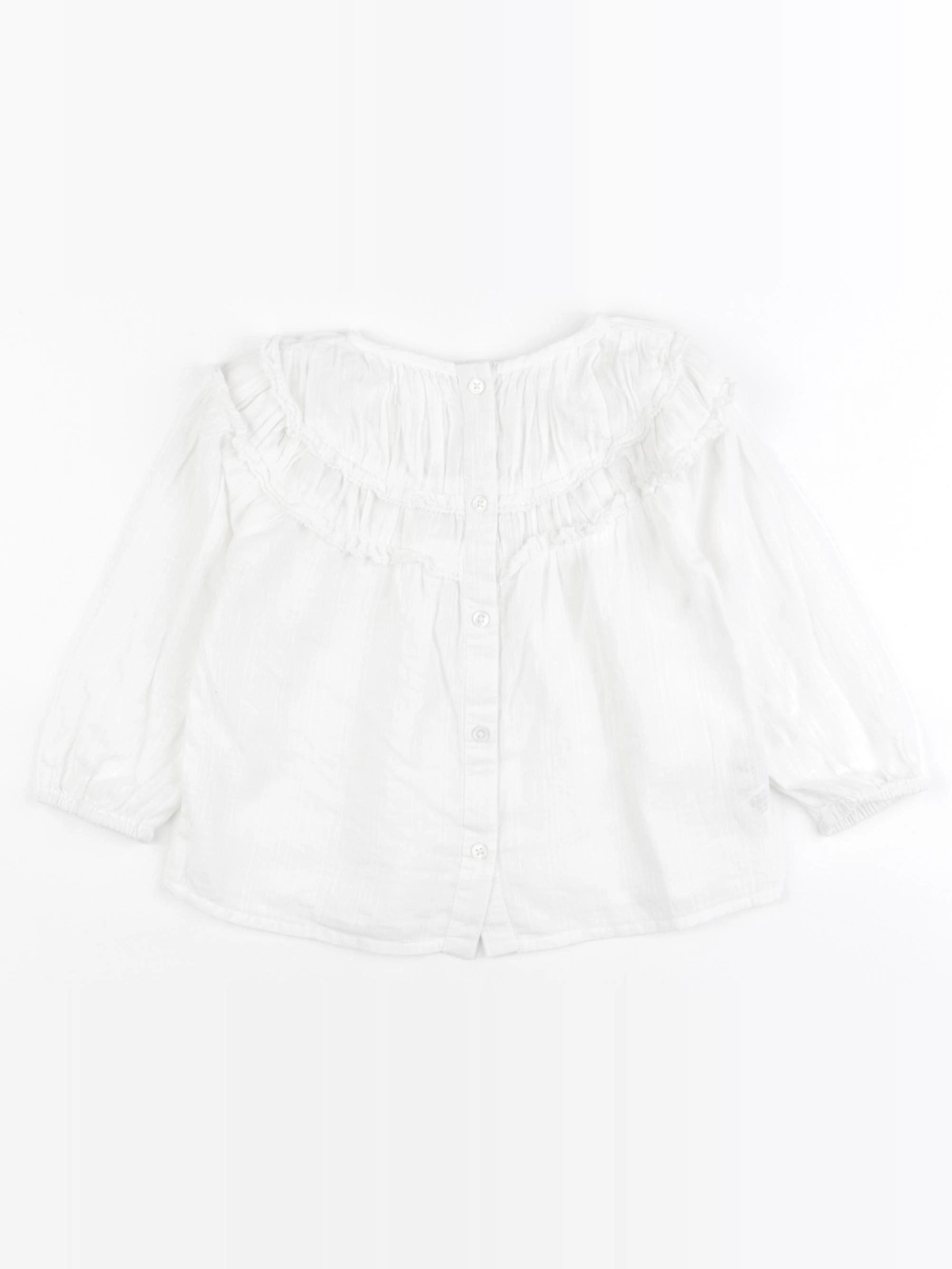 Mango - blouse blanc - 12/18 mois