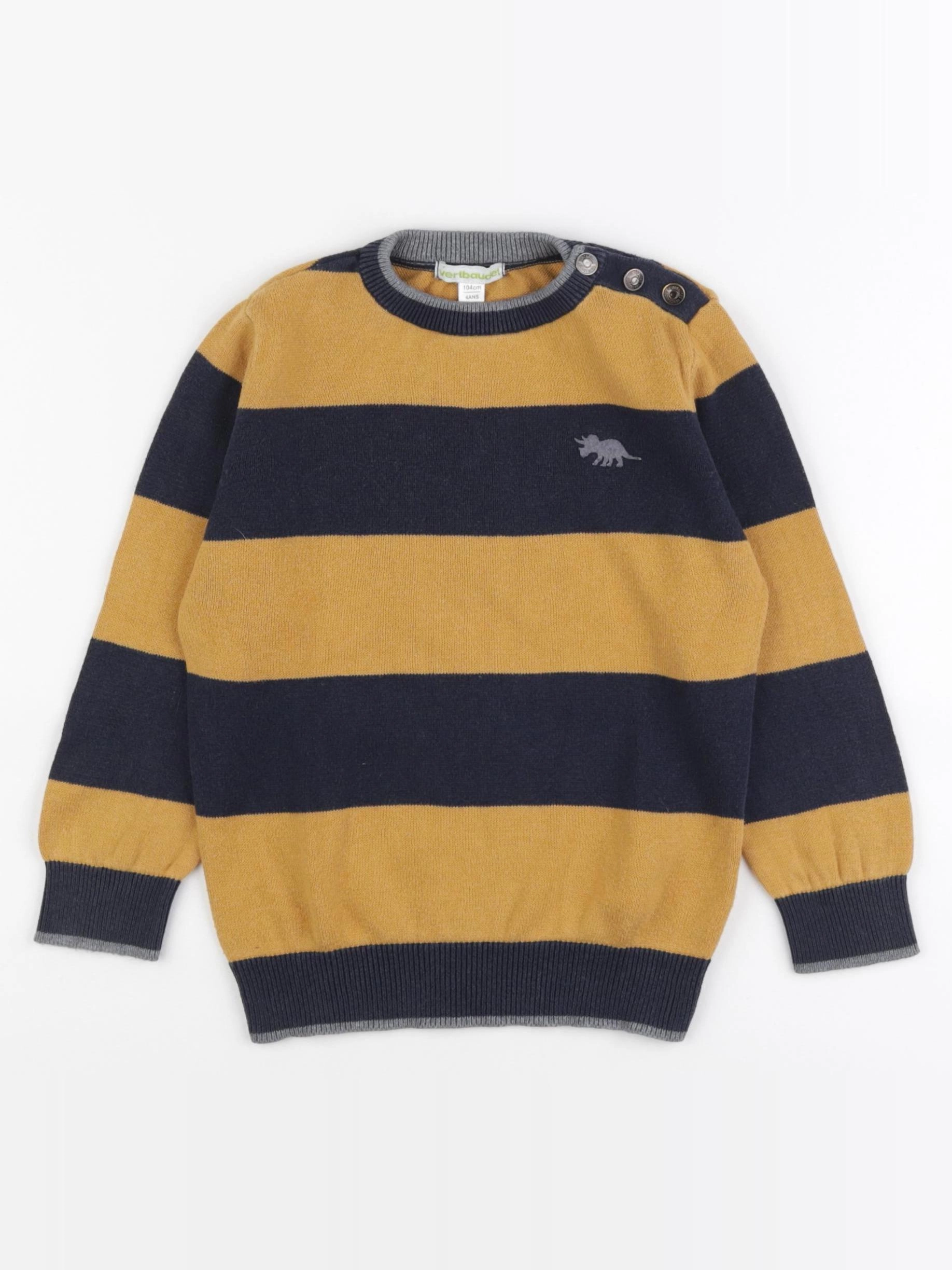 Vertbaudet - pull jaune - 4 ans