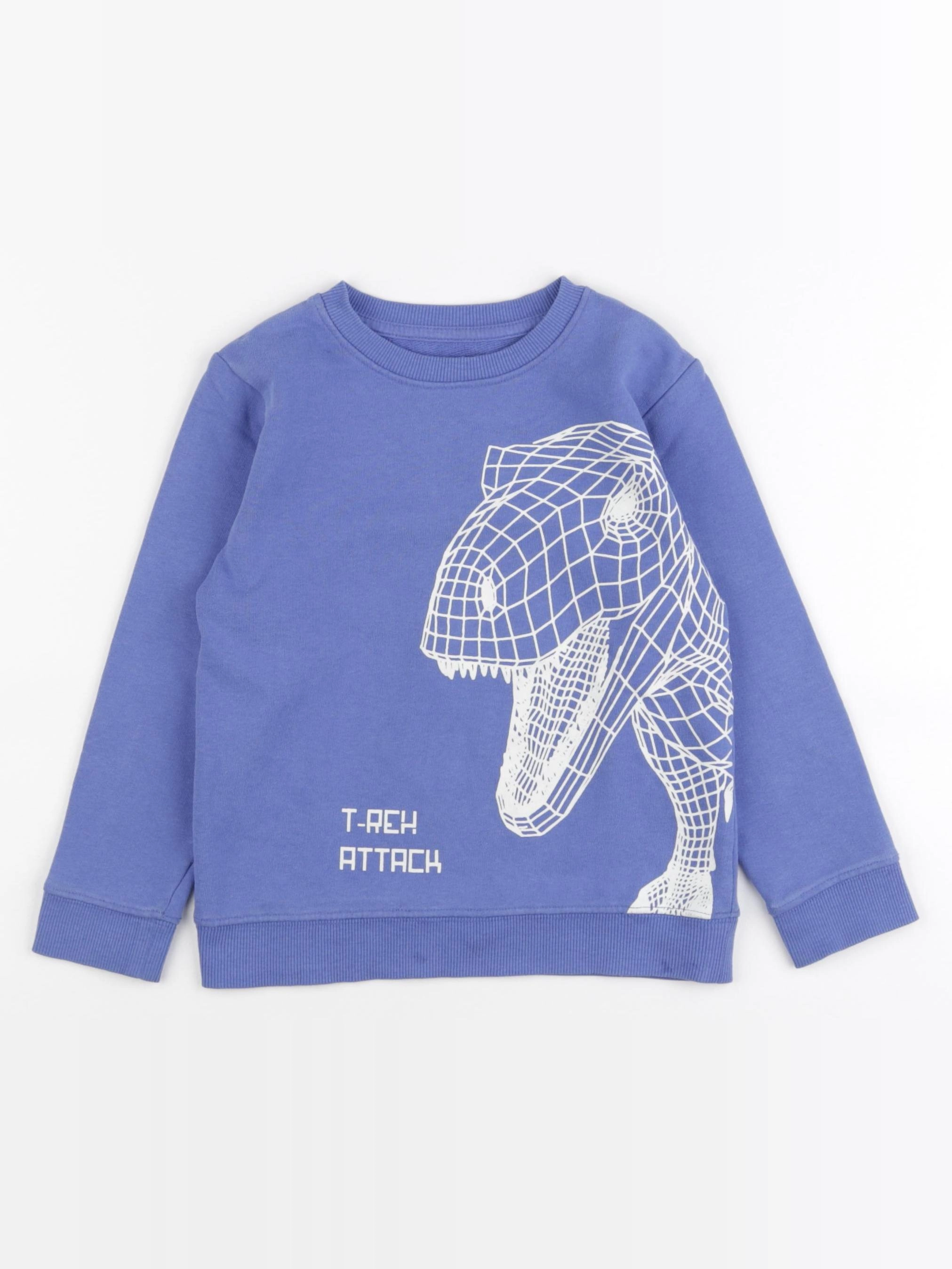 Vertbaudet - sweat bleu - 5 ans