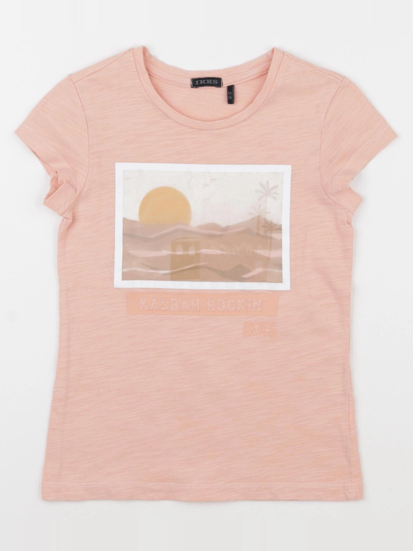 IKKS - tee-shirt rose - 6 ans