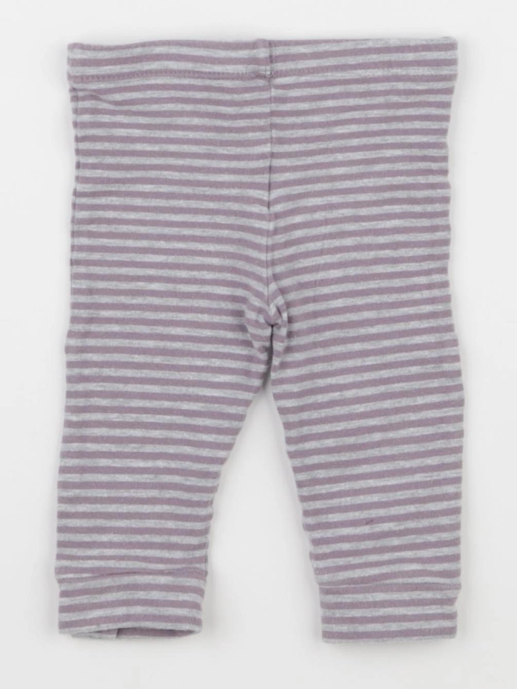 Vertbaudet - legging gris, violet - 9 mois
