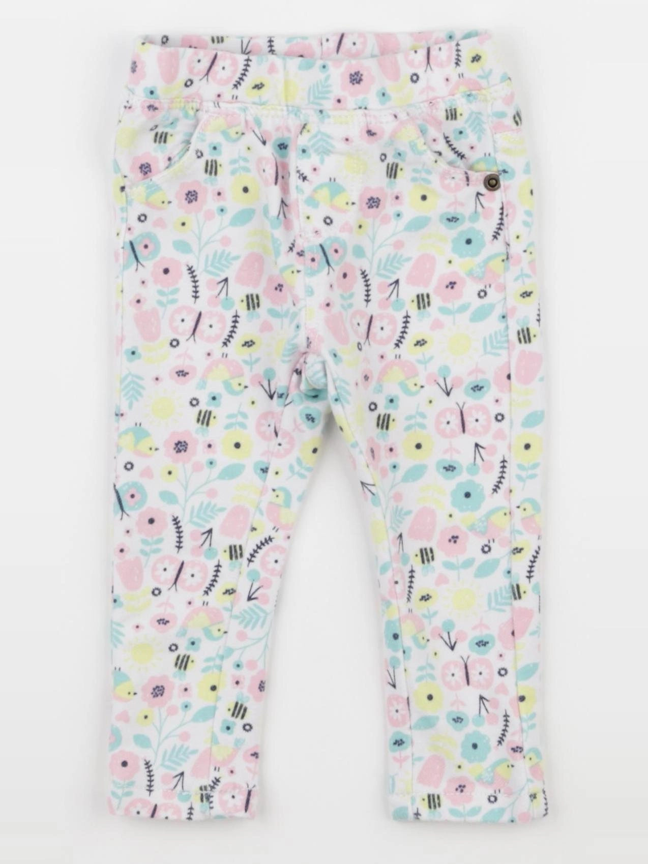 Vertbaudet - jegging multicolore - 9 mois